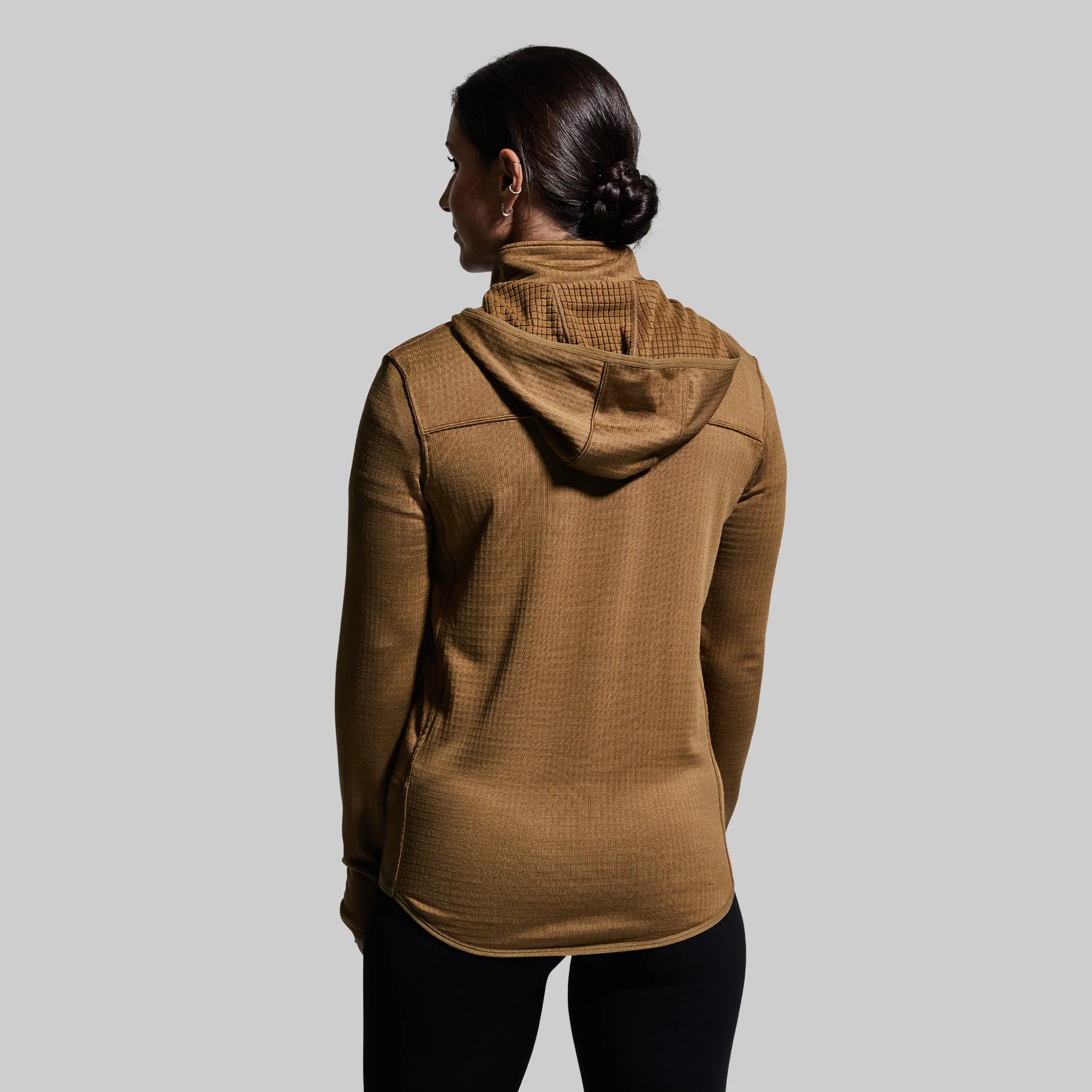 Women's Quiver Half Zip Hoodie (Coyote Brown) sold by Born Primitive product image thumbnail 2