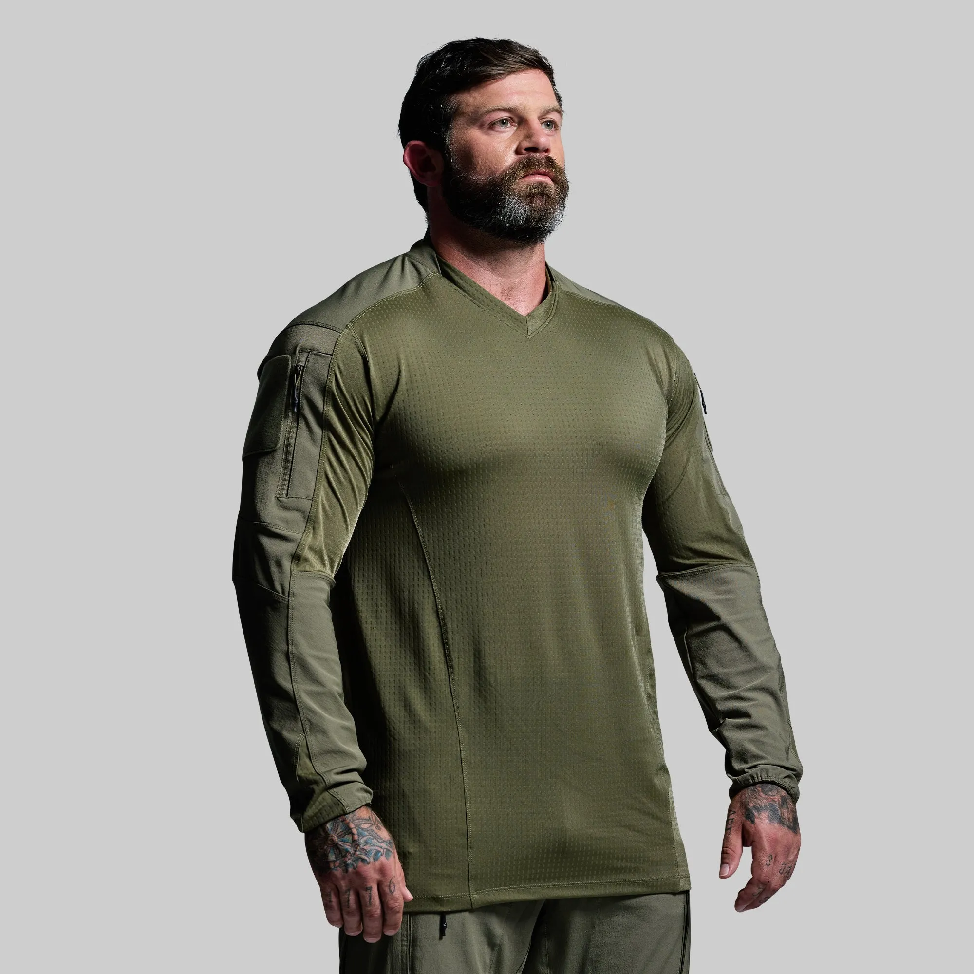 Long Sleeve Op Top Pro (OD Green) sold by Born Primitive