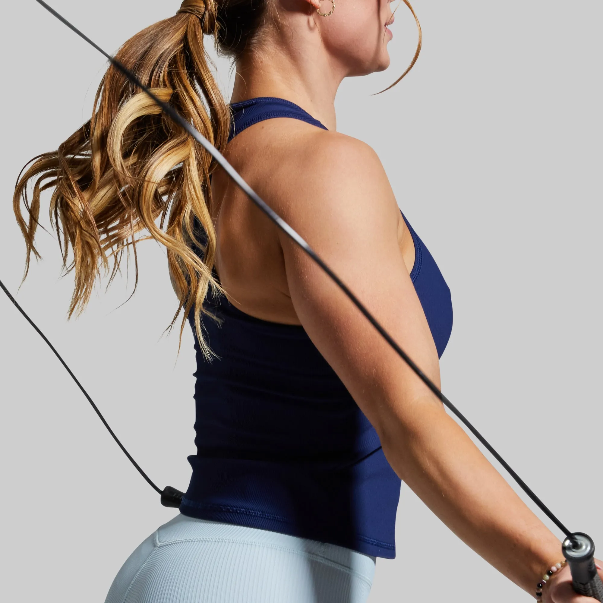 Perfect Ribbed Tank (Navy) sold by Born Primitive product image thumbnail 3