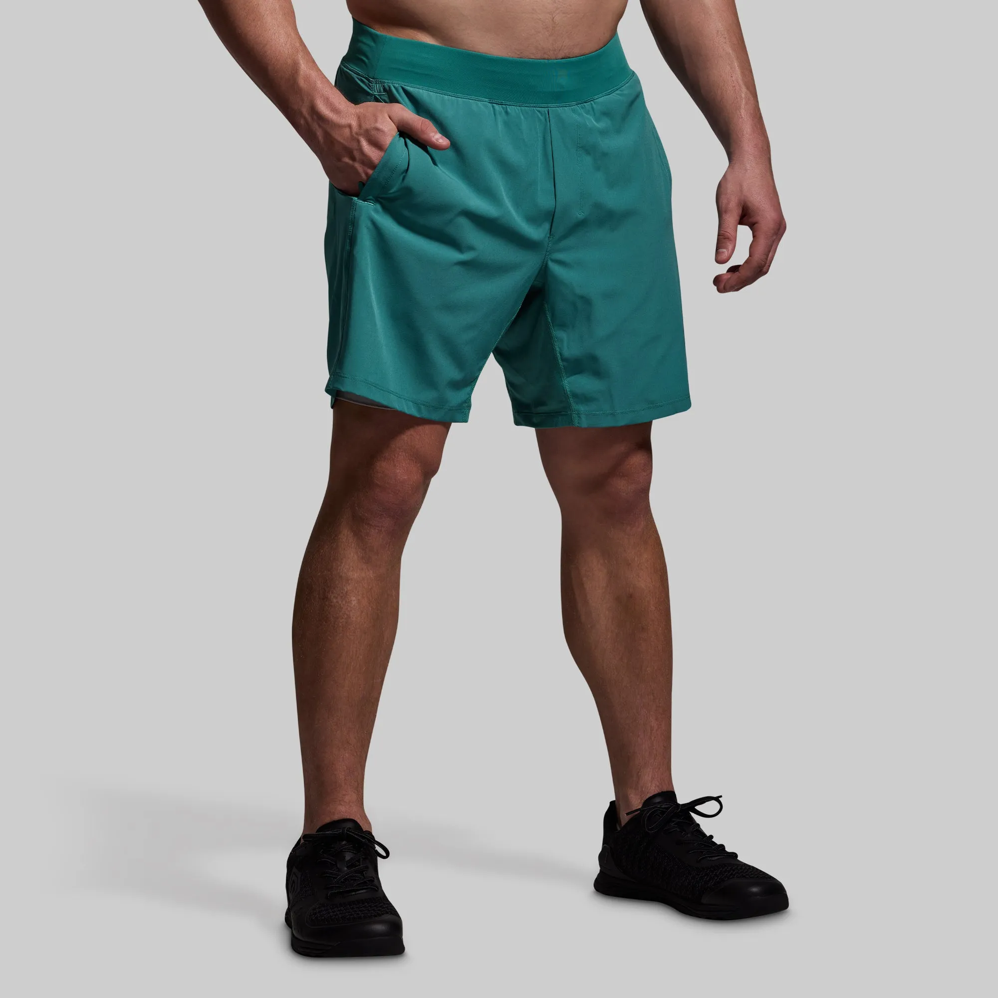 Versatile Short w/ Compression 7" (Deep Sea) sold by Born Primitive