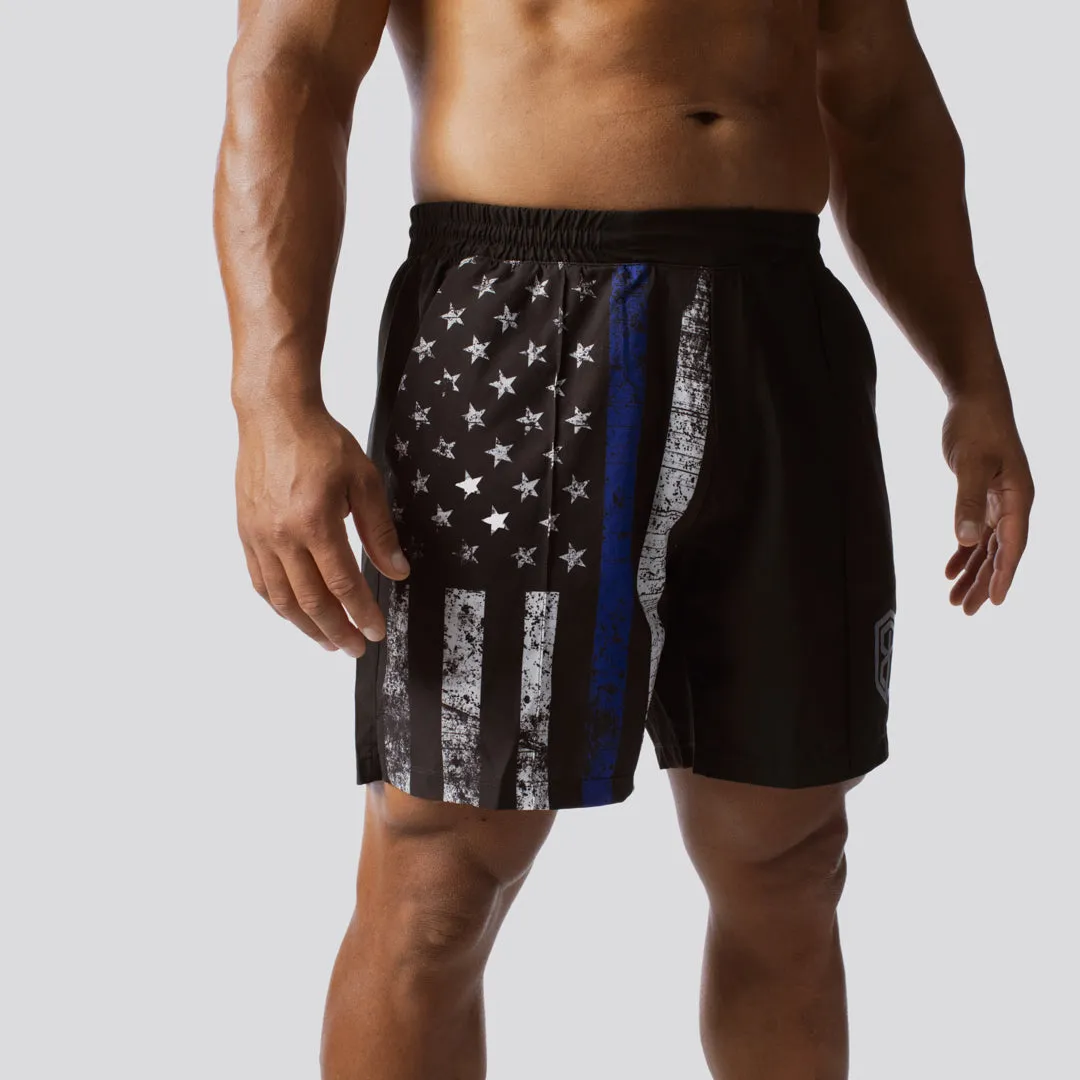 Training Short (Thin Blue Line) sold by Born Primitive