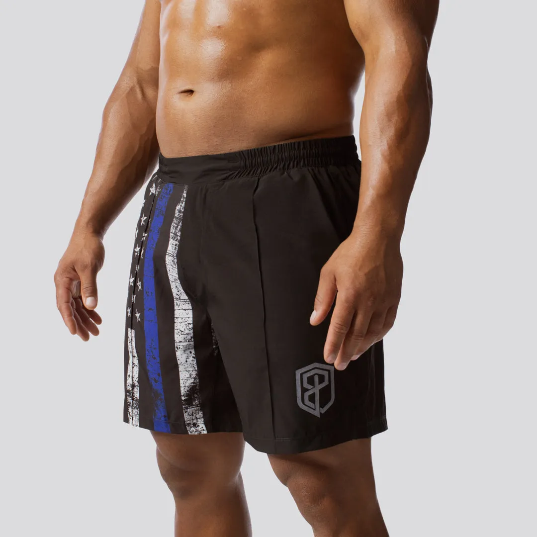Training Short (Thin Blue Line) sold by Born Primitive product image thumbnail 2