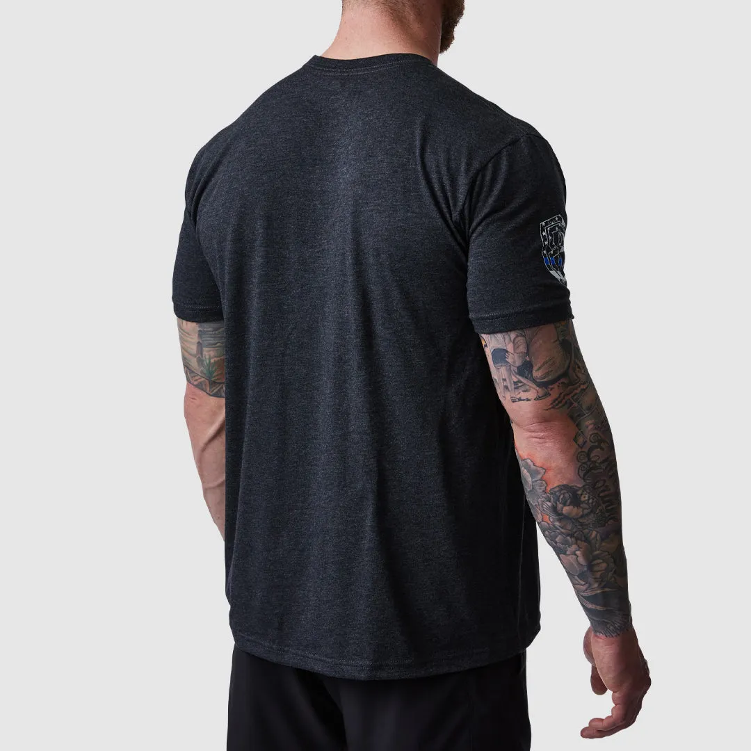Valor Tee (Thin Blue Line) sold by Born Primitive product image thumbnail 2