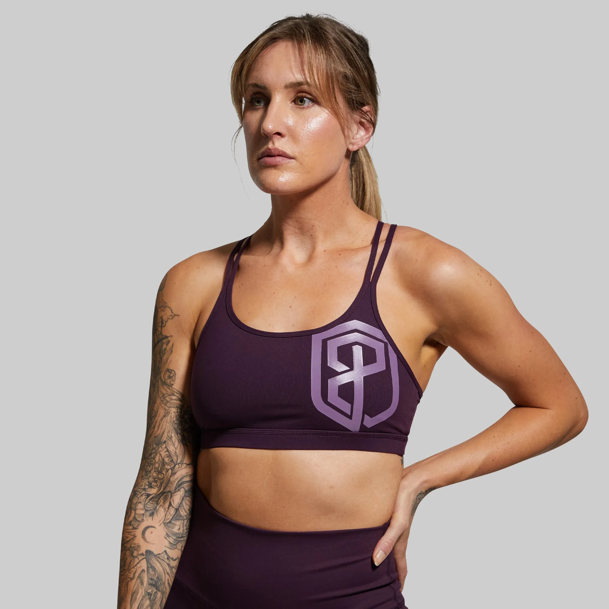 Warrior Original Sports Bra (Brand Strength-Plum) sold by Born Primitive product image thumbnail 2