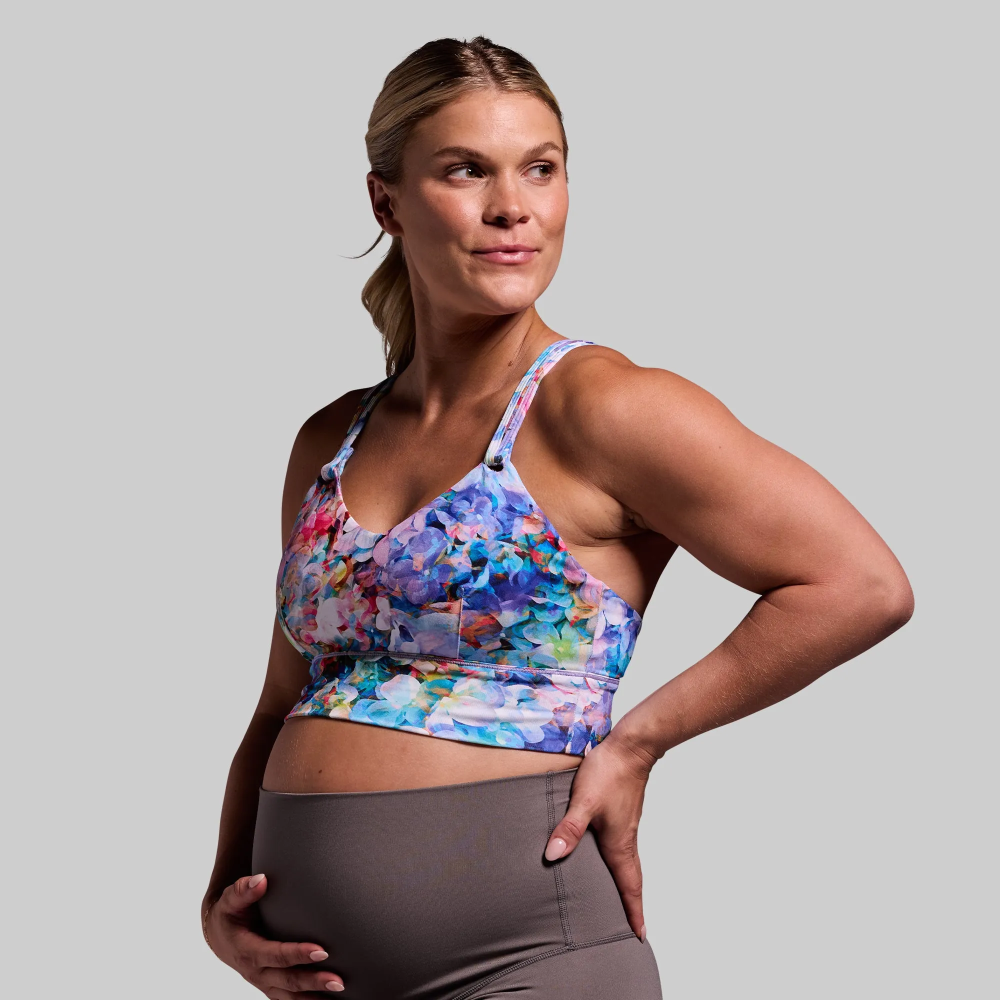 Milk and Muscles Nursing Sports Bra (Floral Refresh) sold by Born Primitive product image thumbnail 5
