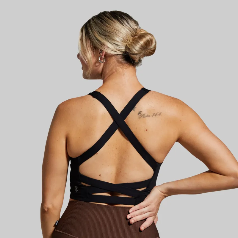 Balance Sports Bra (Black) sold by Born Primitive
