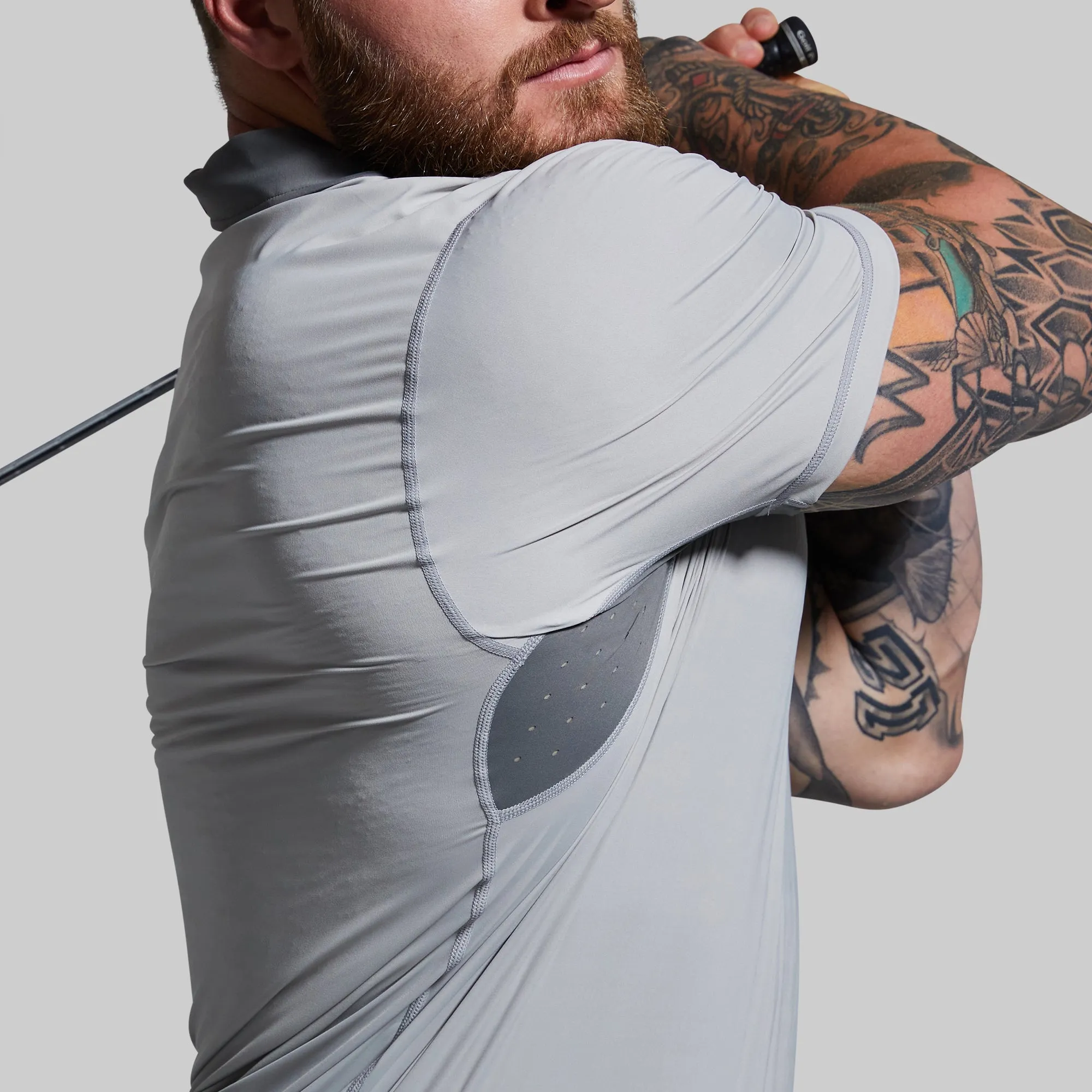 Men's Tek Polo (Paloma Grey) sold by Born Primitive product image thumbnail 4