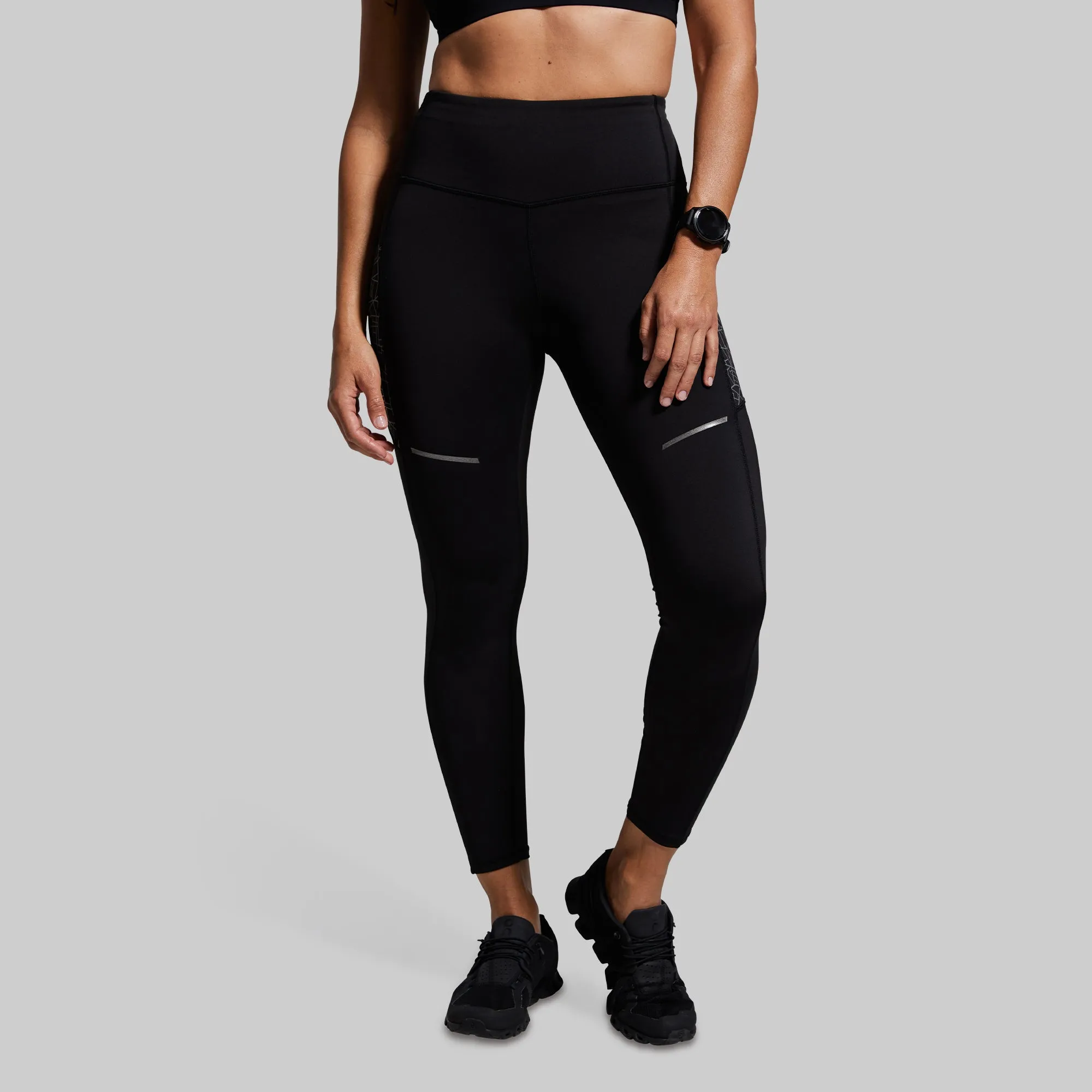 Women's Pace Running Tight (Black) sold by Born Primitive product image thumbnail 4