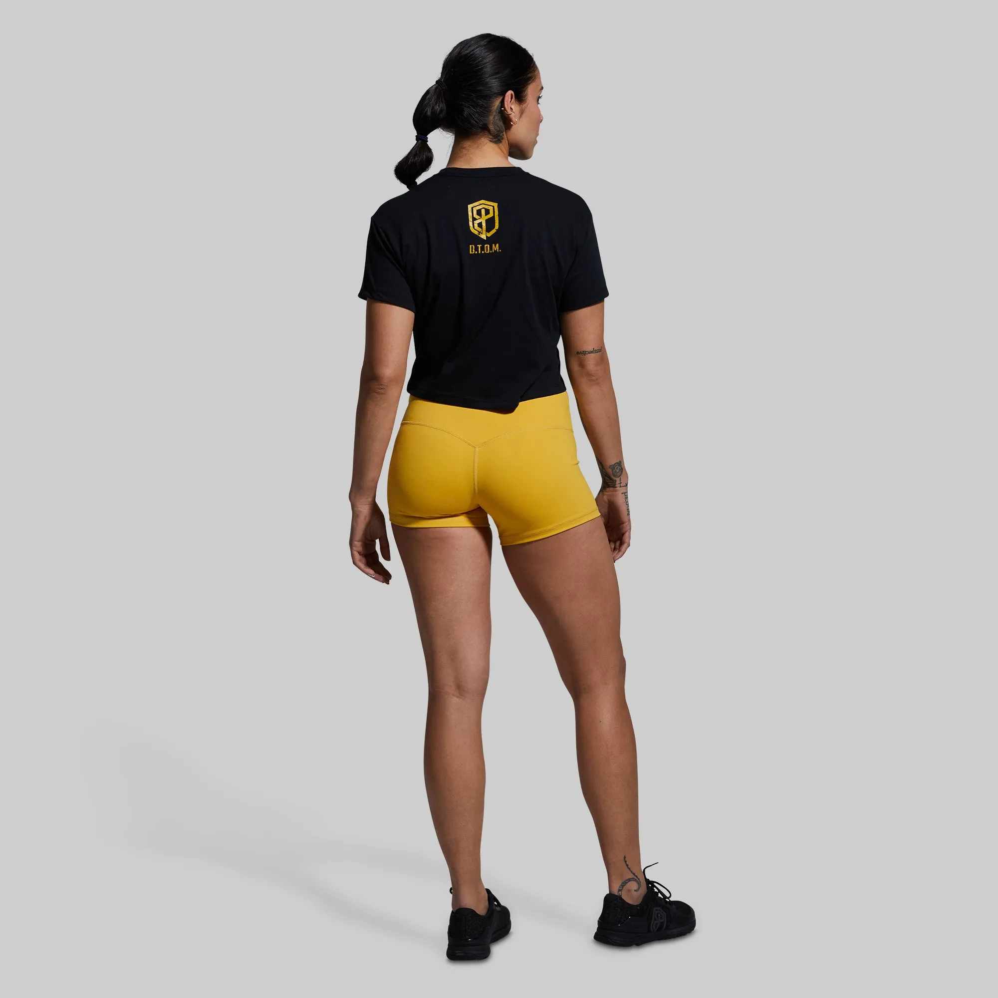 Gadsden Flag Crop Tee (Black) sold by Born Primitive product image thumbnail 4
