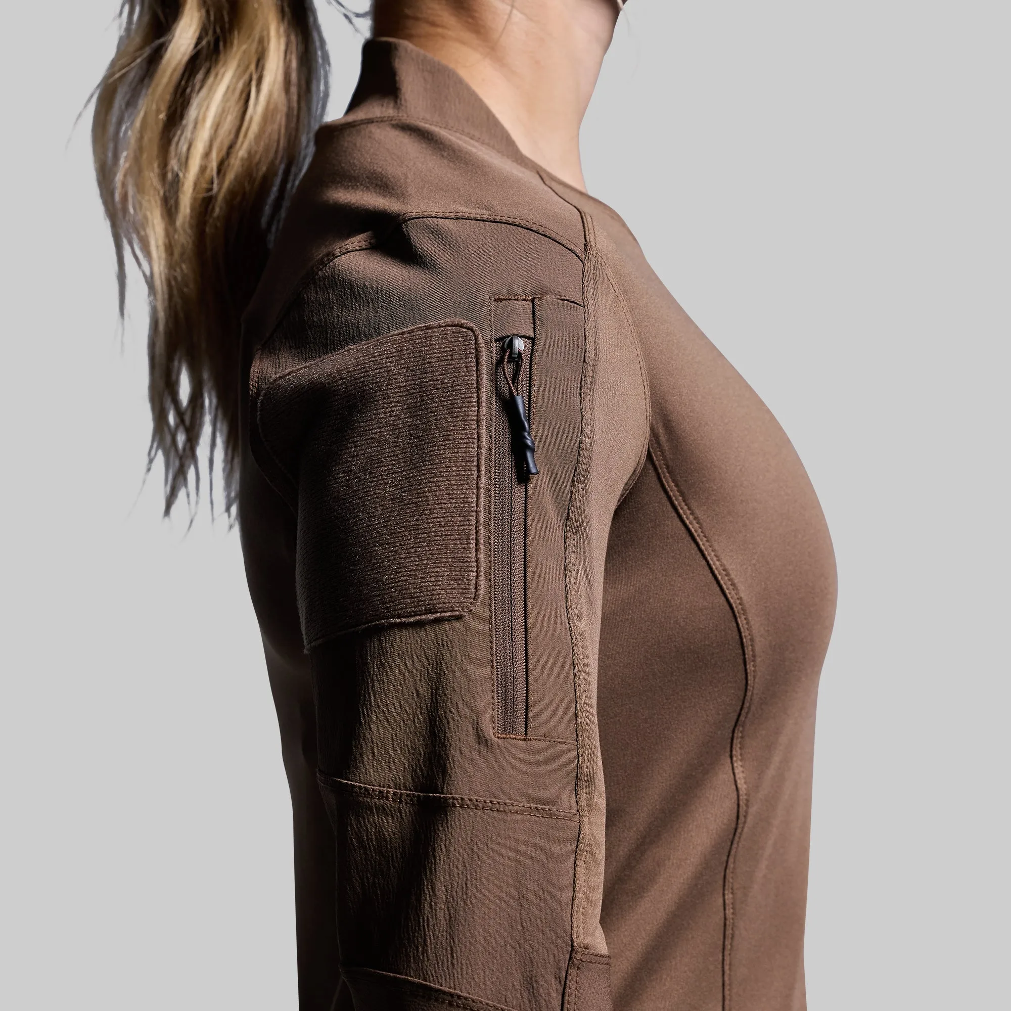 Women's Long Sleeve Op Top (Coyote Brown) sold by Born Primitive product image thumbnail 3