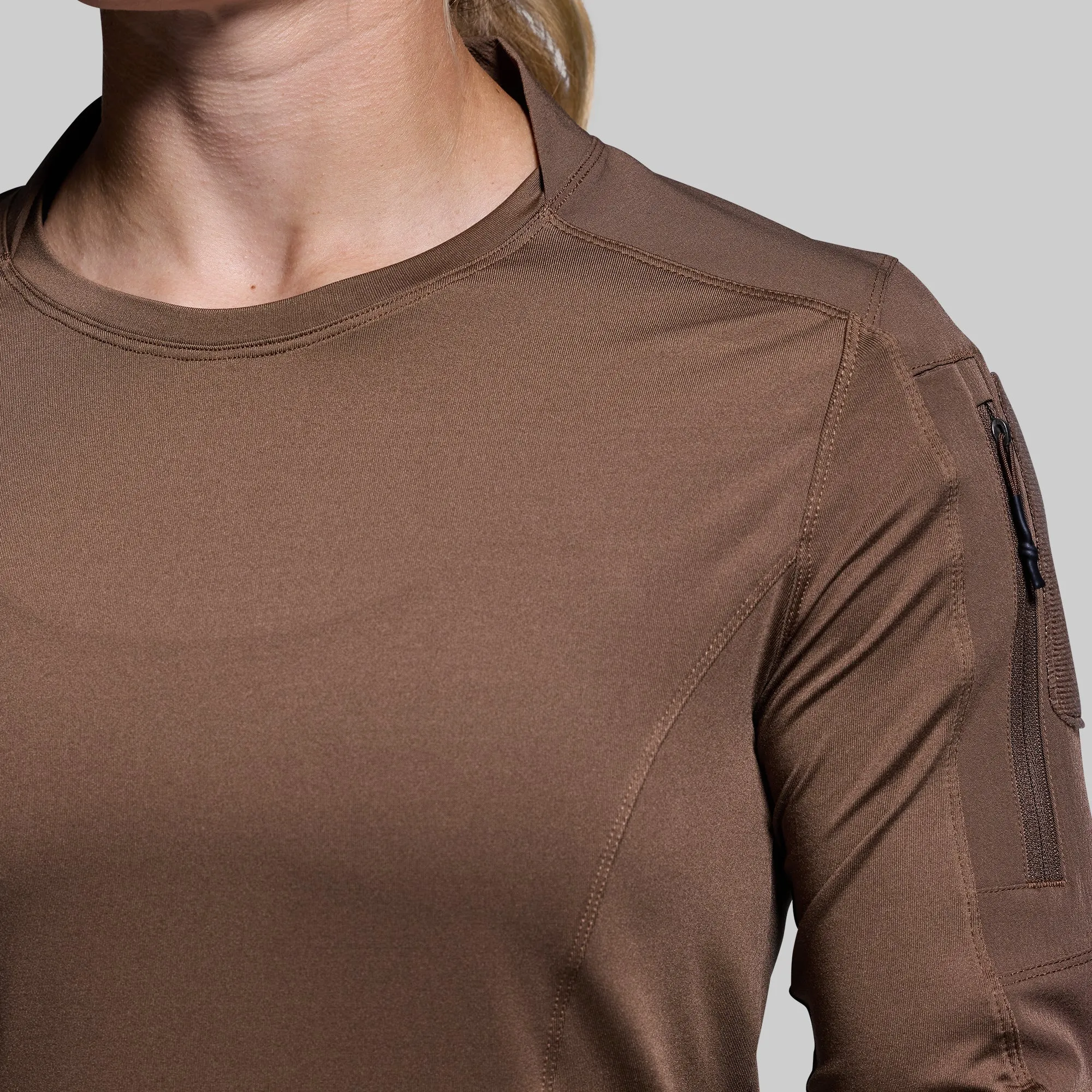 Women's Long Sleeve Op Top (Coyote Brown) sold by Born Primitive product image thumbnail 5