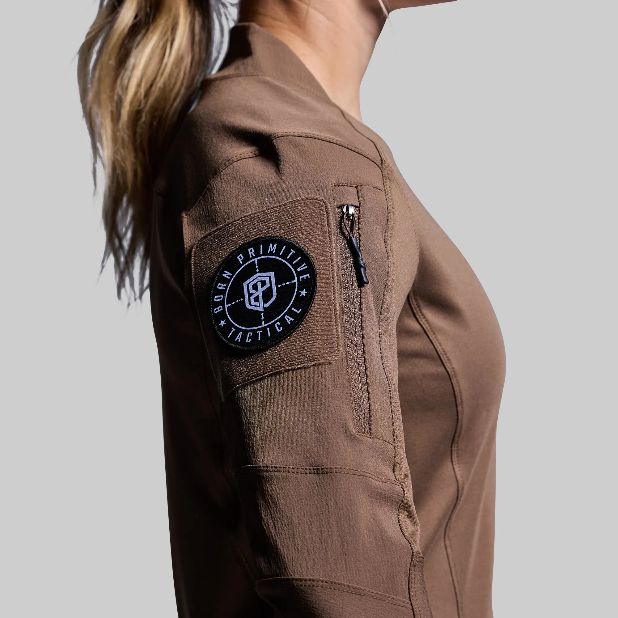 Women's Long Sleeve Op Top (Coyote Brown) sold by Born Primitive product image thumbnail 4