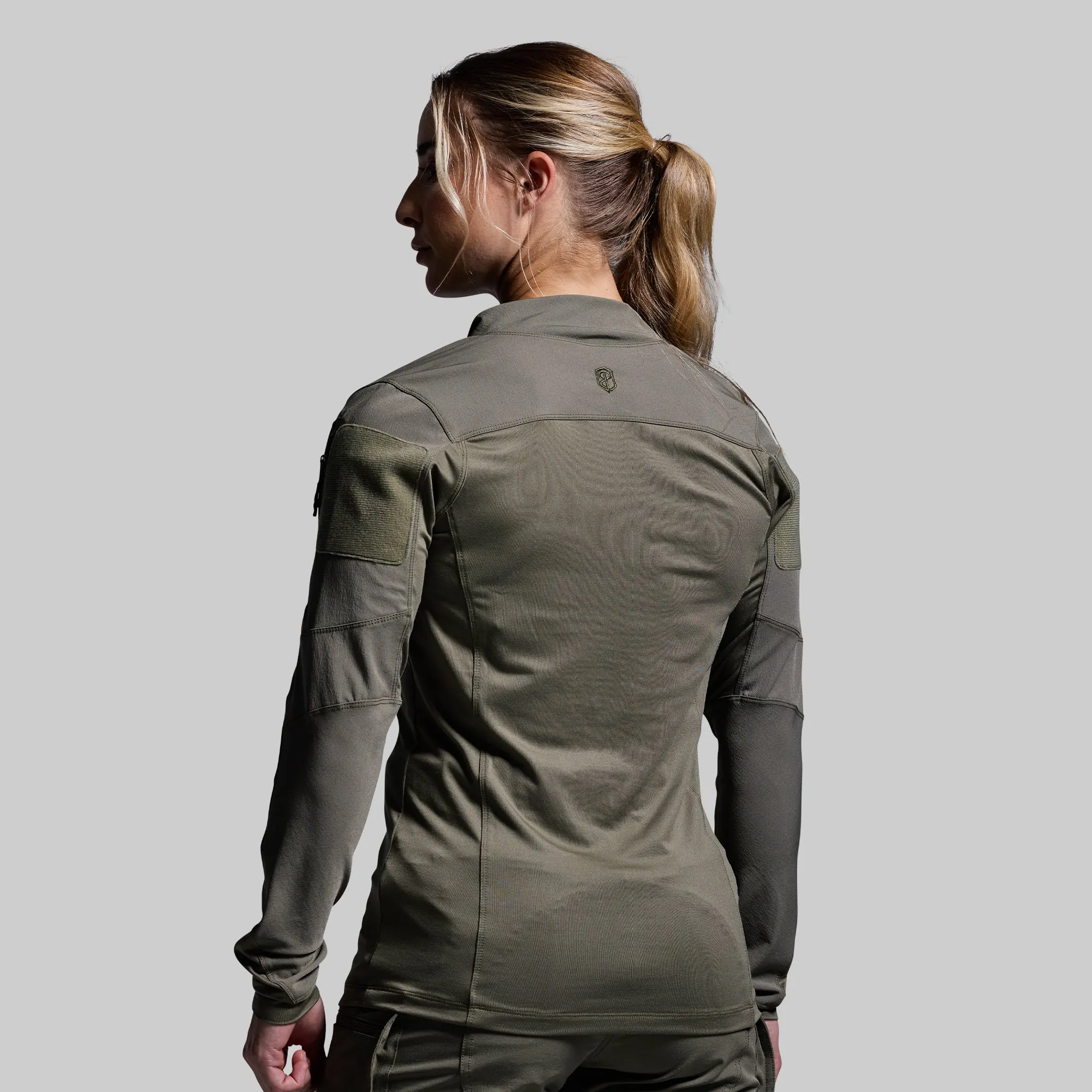 Women's Long Sleeve Op Top (OD Green) sold by Born Primitive product image thumbnail 2
