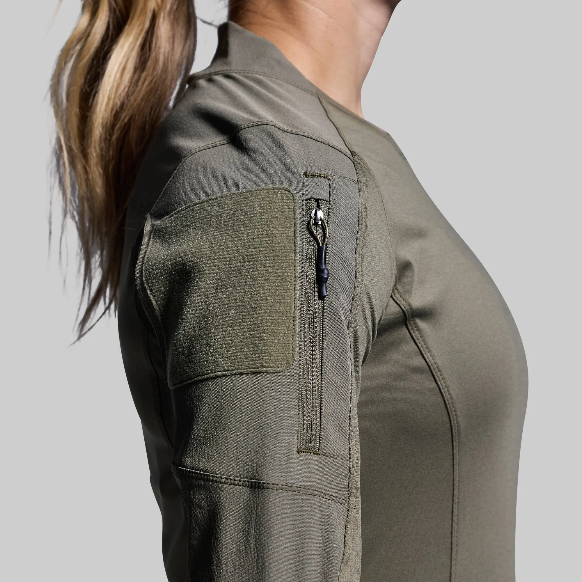 Women's Long Sleeve Op Top (OD Green) sold by Born Primitive product image thumbnail 3