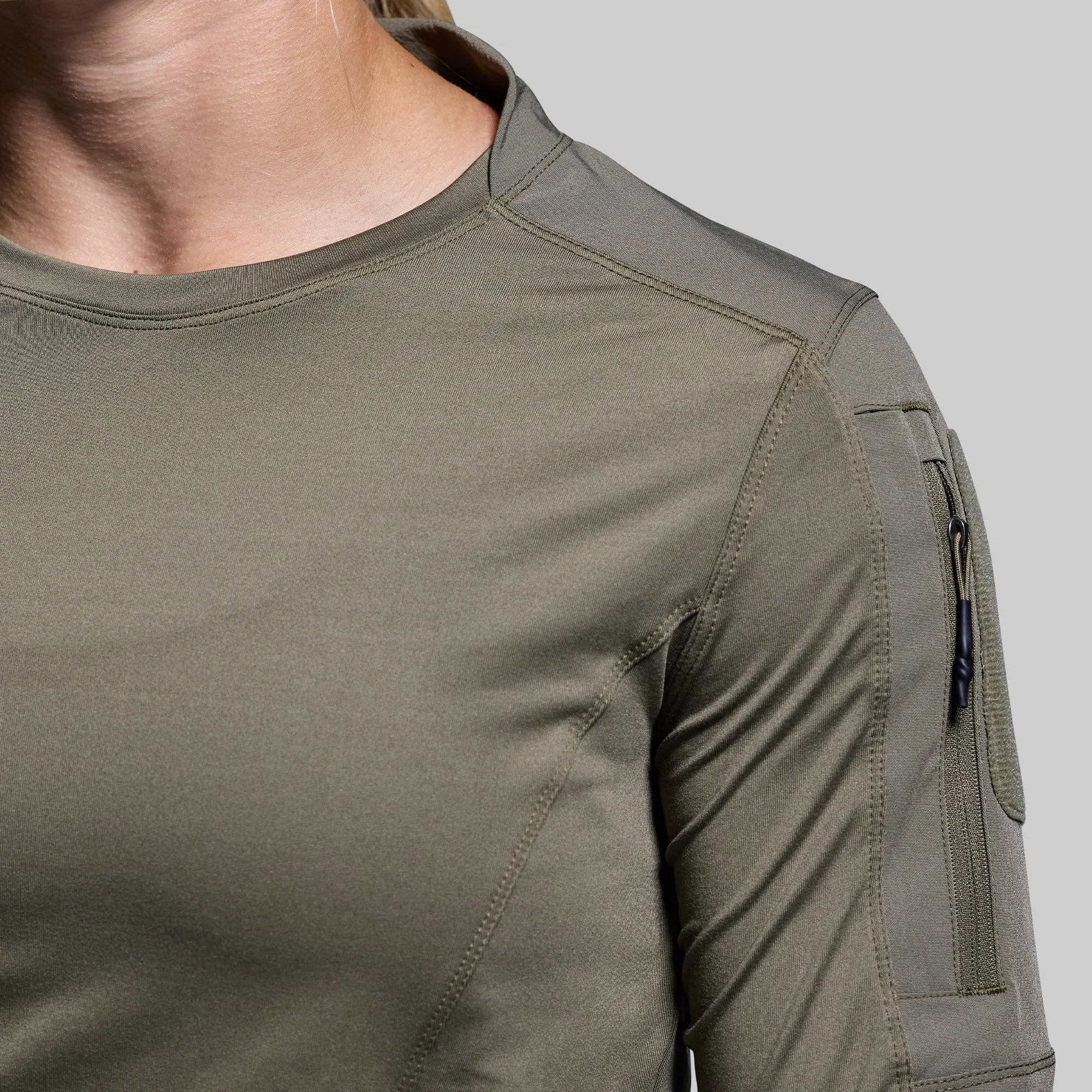 Women's Long Sleeve Op Top (OD Green) sold by Born Primitive product image thumbnail 5