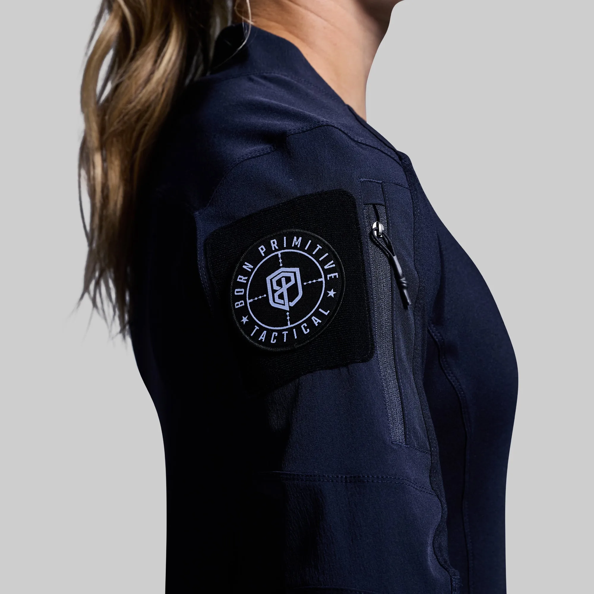 Women's Long Sleeve Op Top (Police Blue) sold by Born Primitive product image thumbnail 4