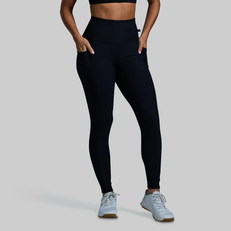 Limitless Legging w/ Pockets (Black) sold by Born Primitive