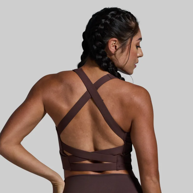 Balance Sports Bra (French Roast) sold by Born Primitive
