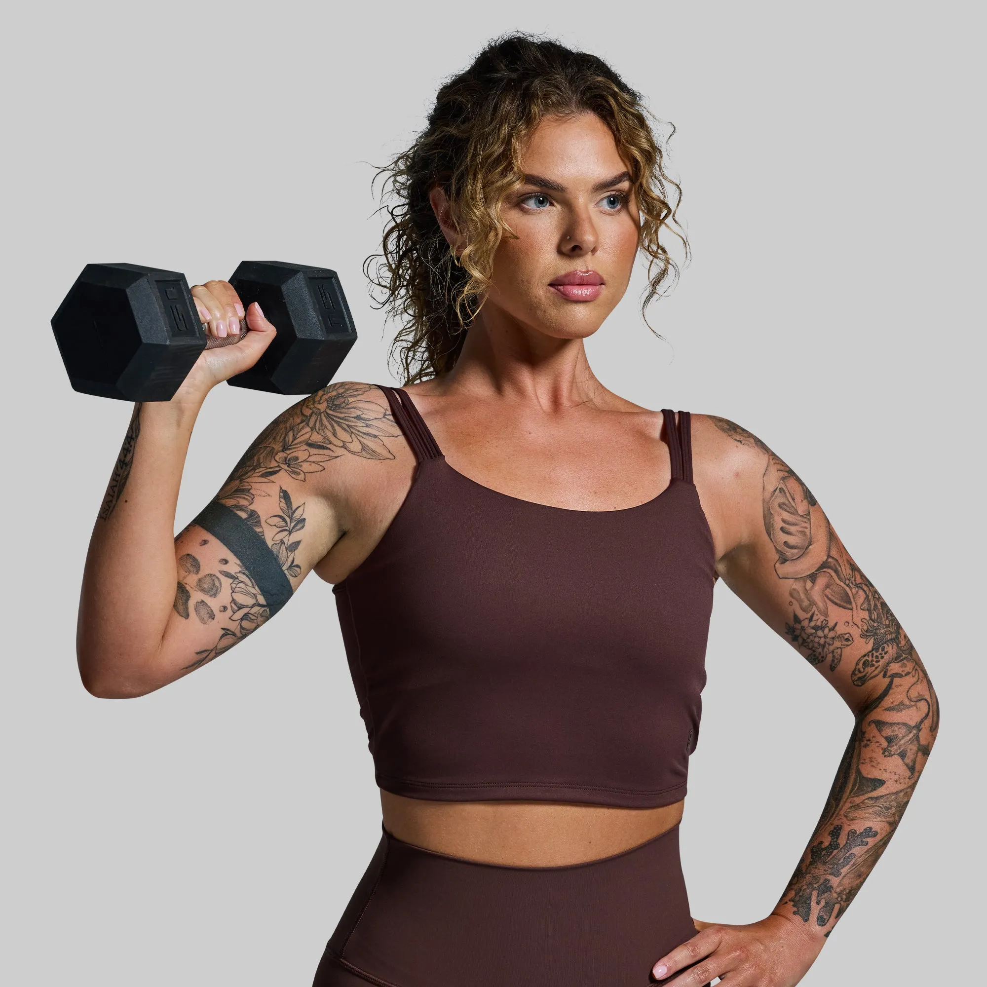 Don't Get It Twisted Sports Bra (French Roast) sold by Born Primitive product image thumbnail 2