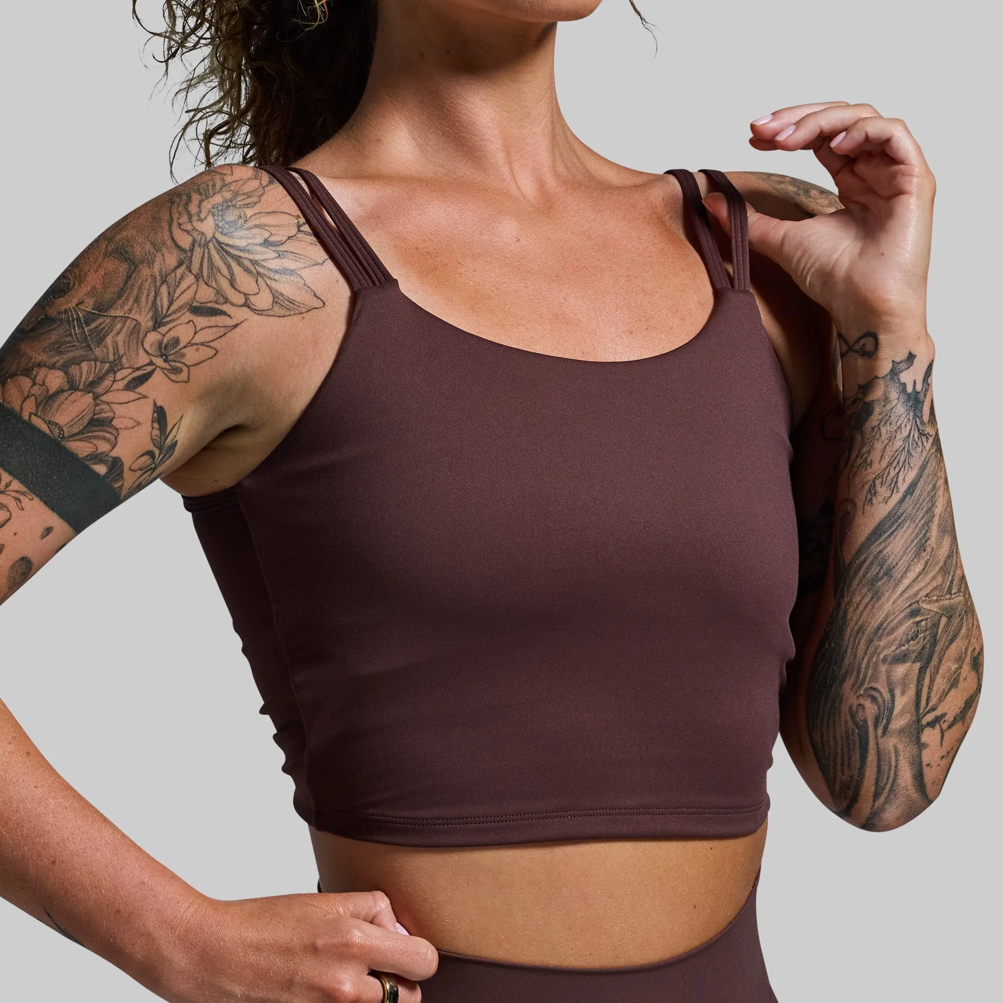 Don't Get It Twisted Sports Bra (French Roast) sold by Born Primitive product image thumbnail 4
