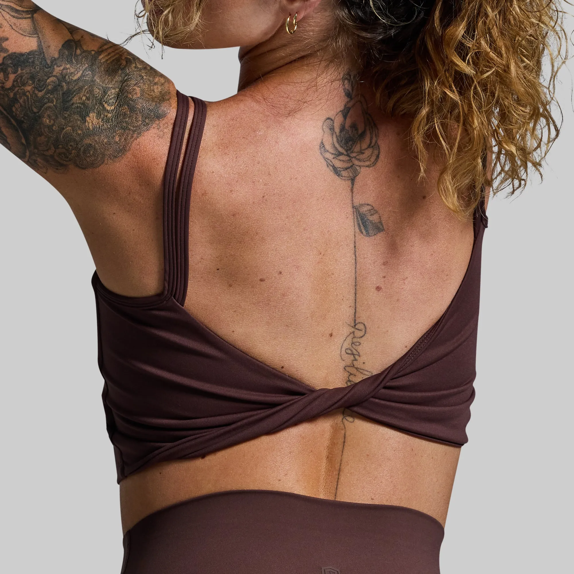 Don't Get It Twisted Sports Bra (French Roast) sold by Born Primitive product image thumbnail 3