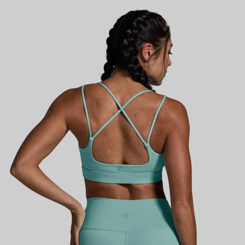 Exhale Sports Bra (Nile Blue) sold by Born Primitive