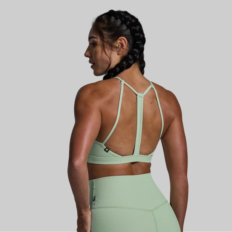 Break the Limits Sports Bra (Cameo Green) sold by Born Primitive