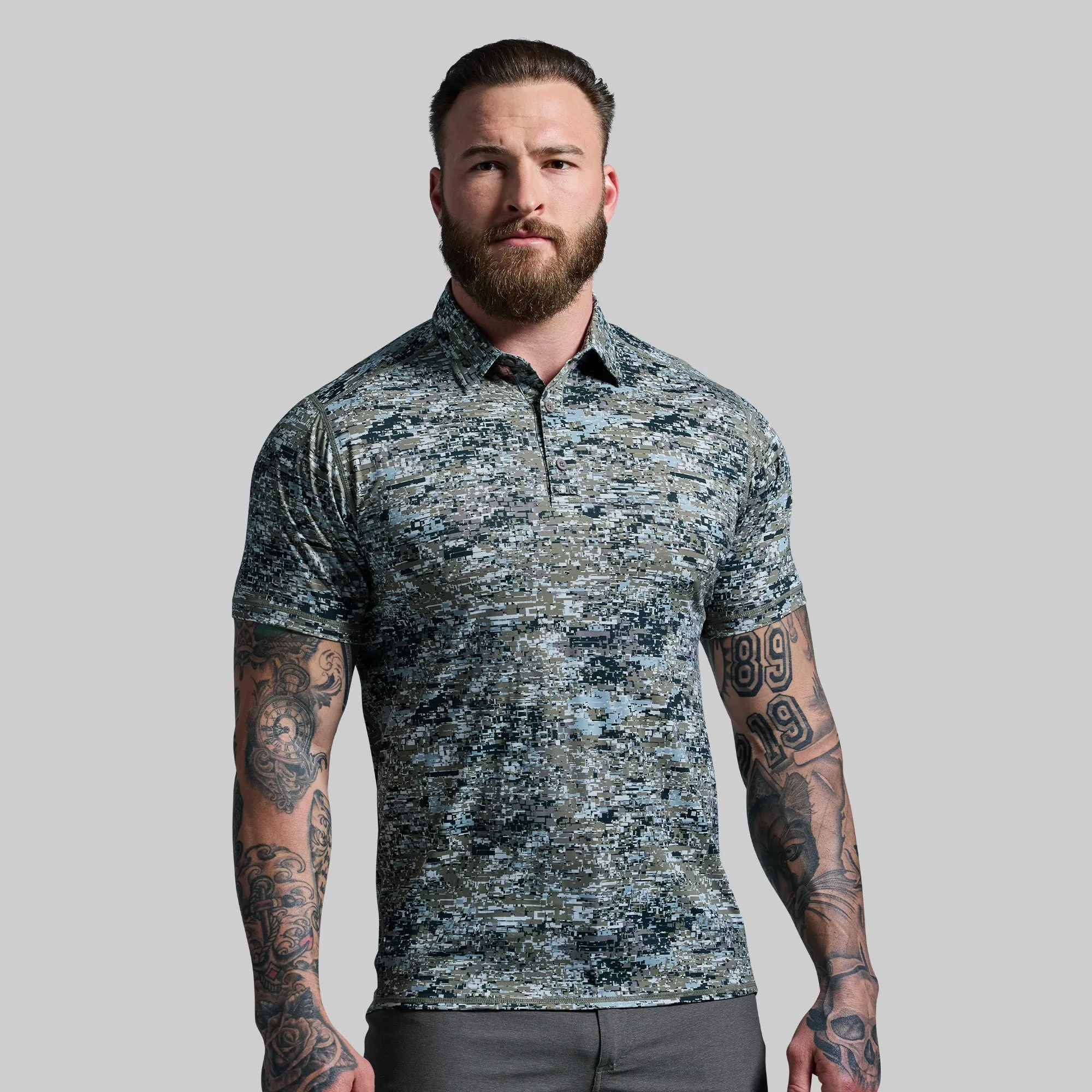 Men's Tek Polo (Digital Camo) sold by Born Primitive