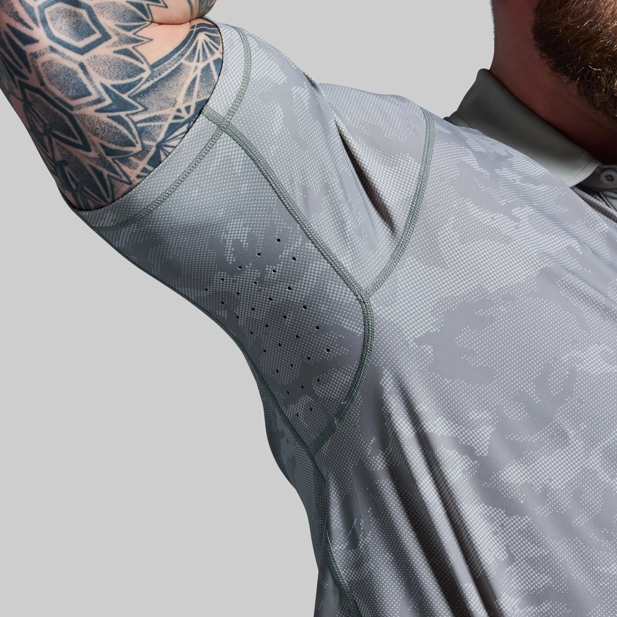 Men's Tek Polo (Paloma Grey Camo) sold by Born Primitive product image thumbnail 4