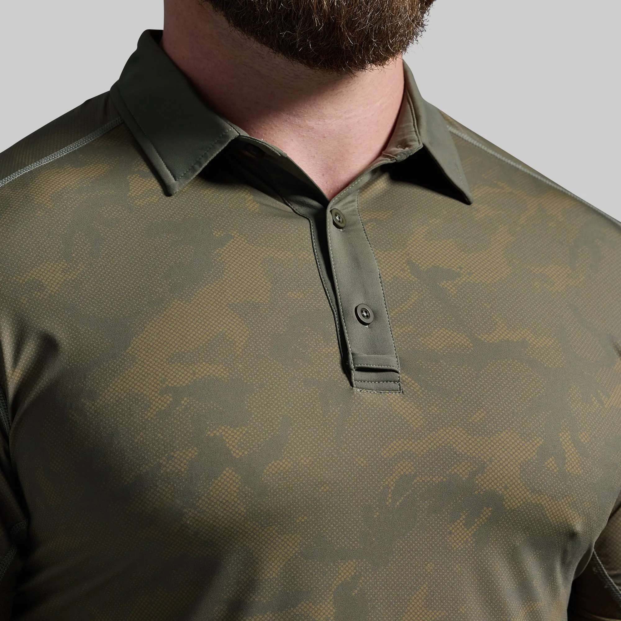 Men's Tek Polo (OD Green Camo) sold by Born Primitive product image thumbnail 5
