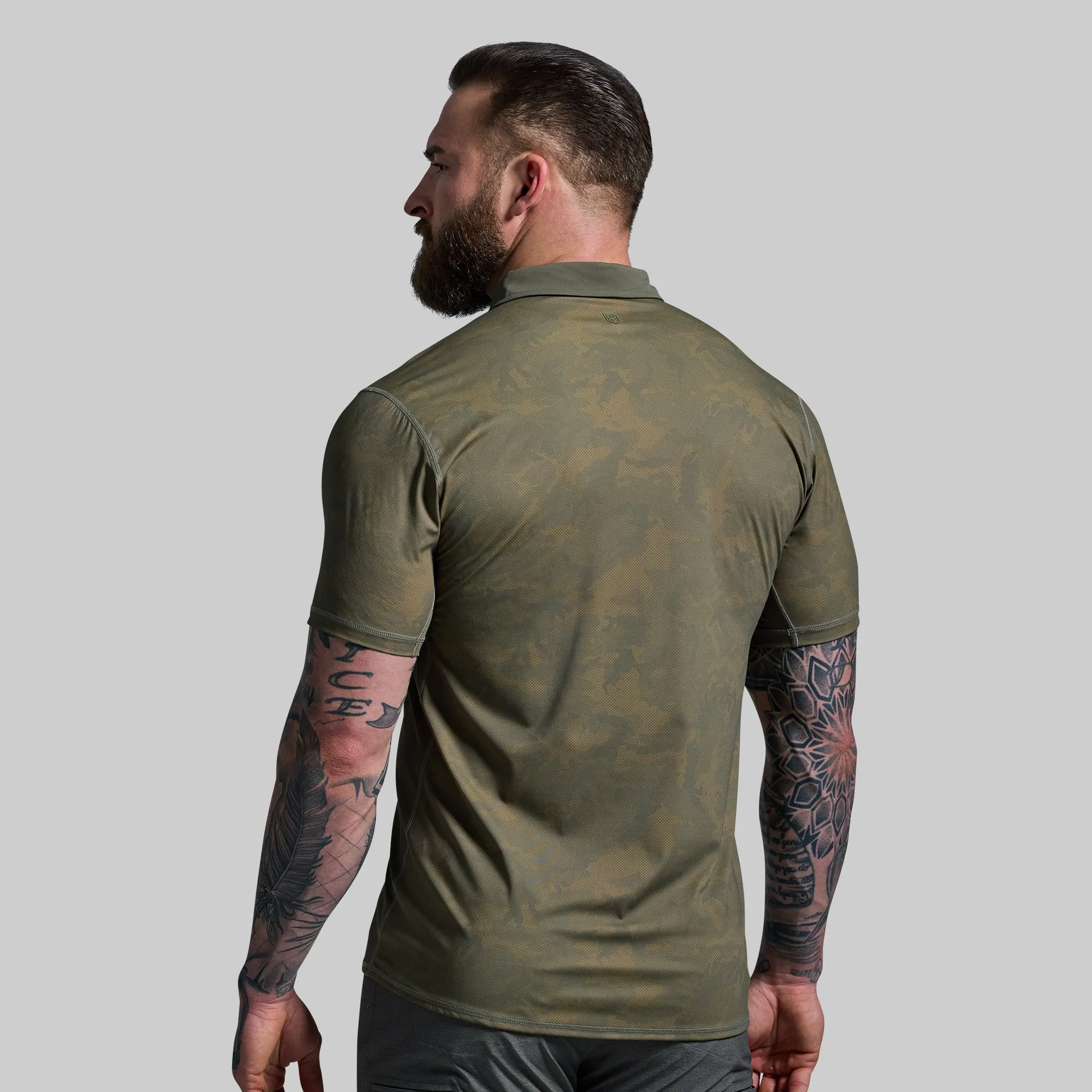 Men's Tek Polo (OD Green Camo) sold by Born Primitive product image thumbnail 2