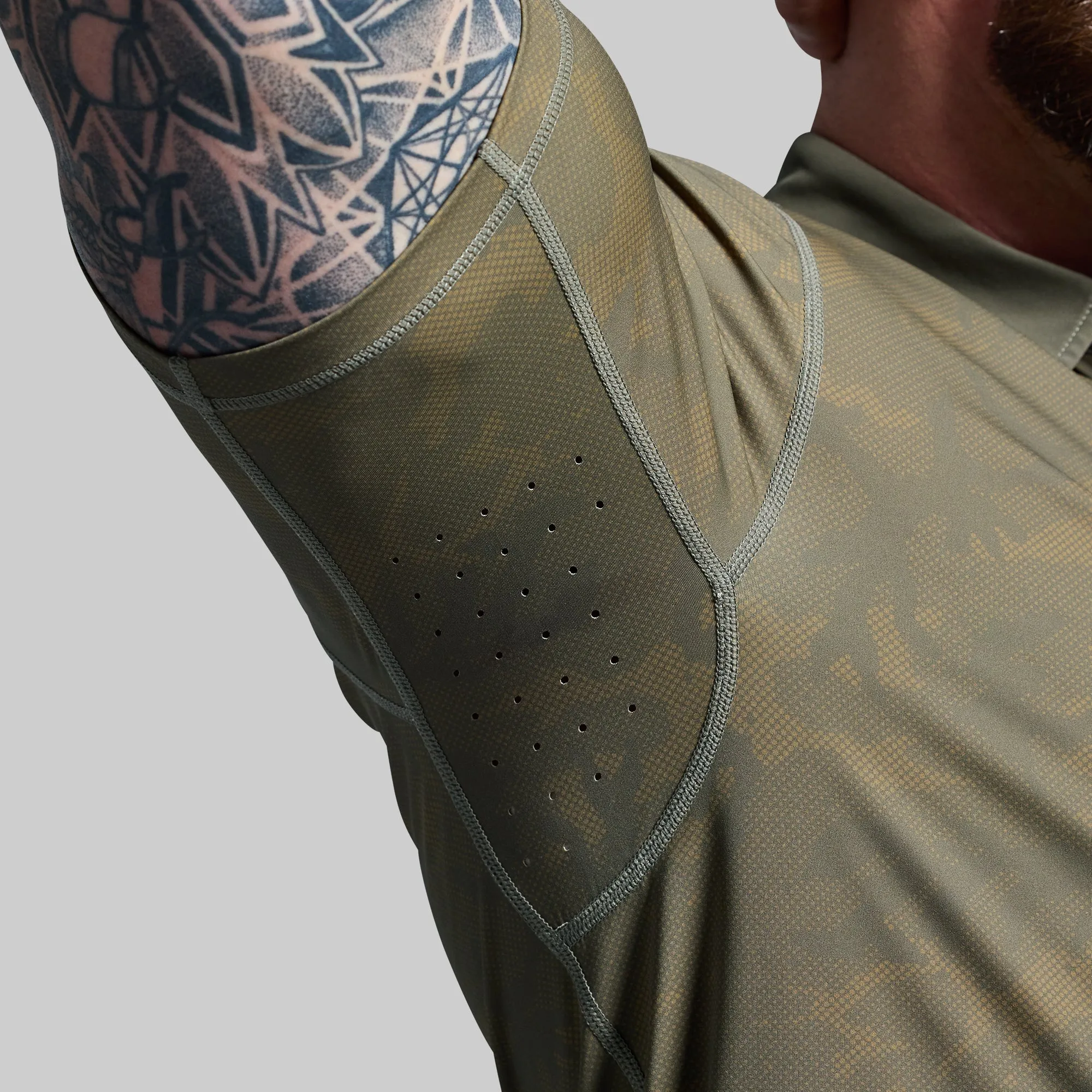 Men's Tek Polo (OD Green Camo) sold by Born Primitive product image thumbnail 4