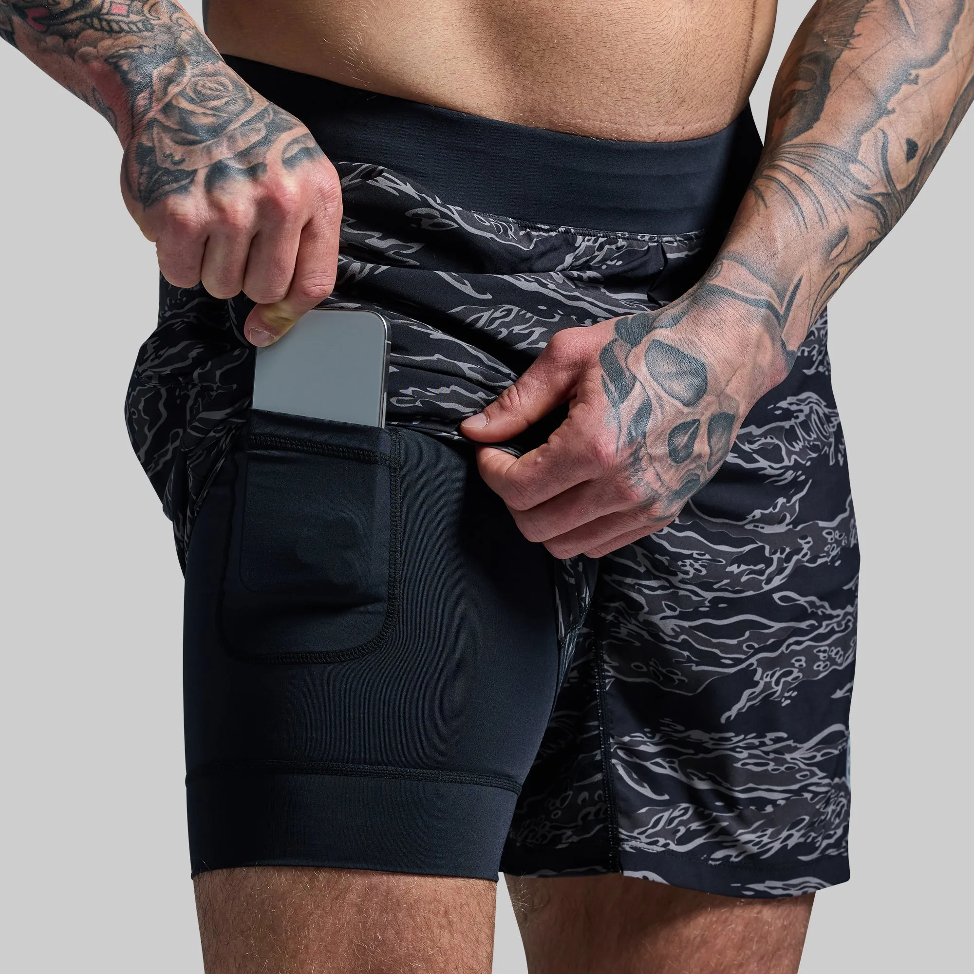 Versatile Short w/ Compression 7" (Night Tiger) sold by Born Primitive product image thumbnail 5