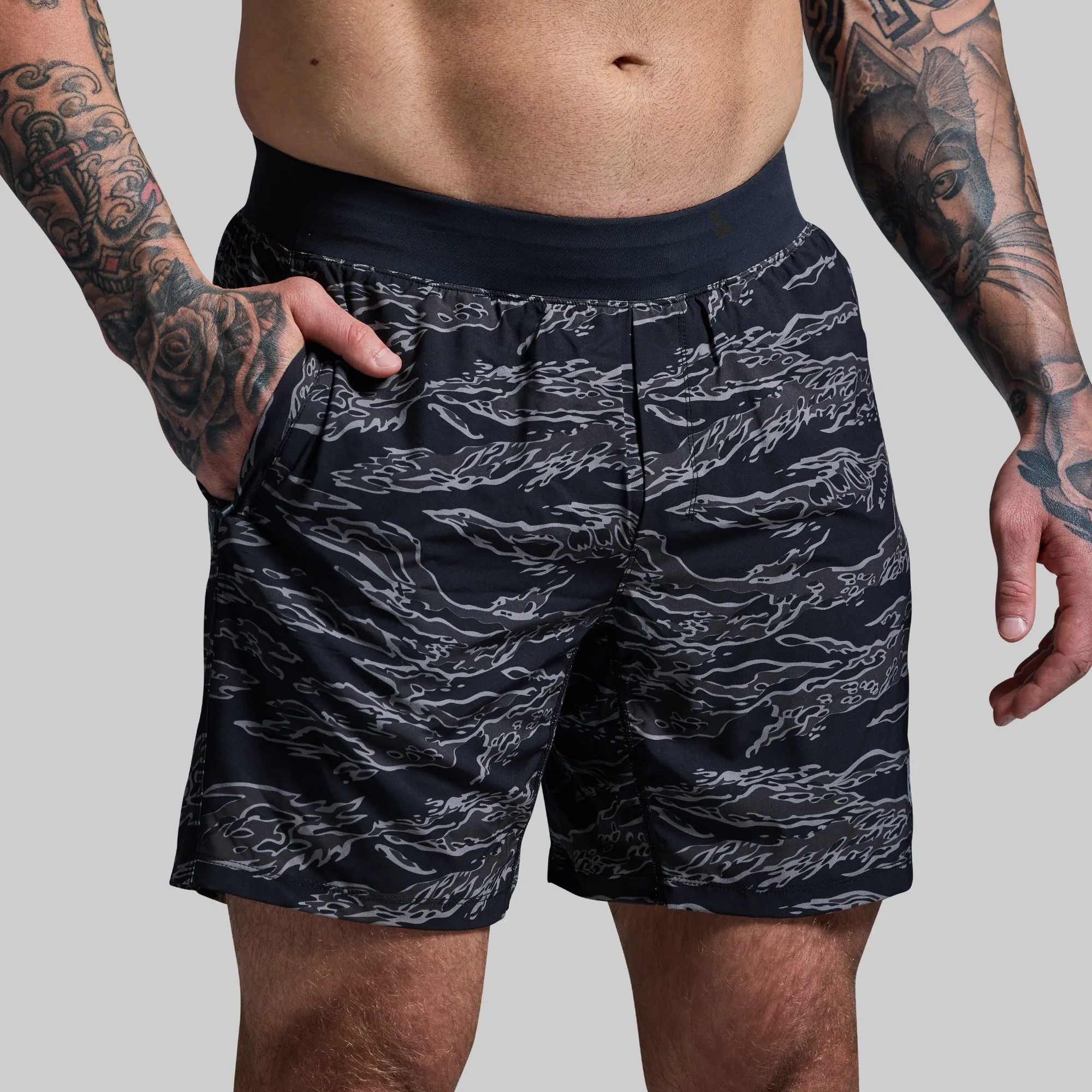 Versatile Short w/ Compression 7" (Night Tiger) sold by Born Primitive product image thumbnail 3