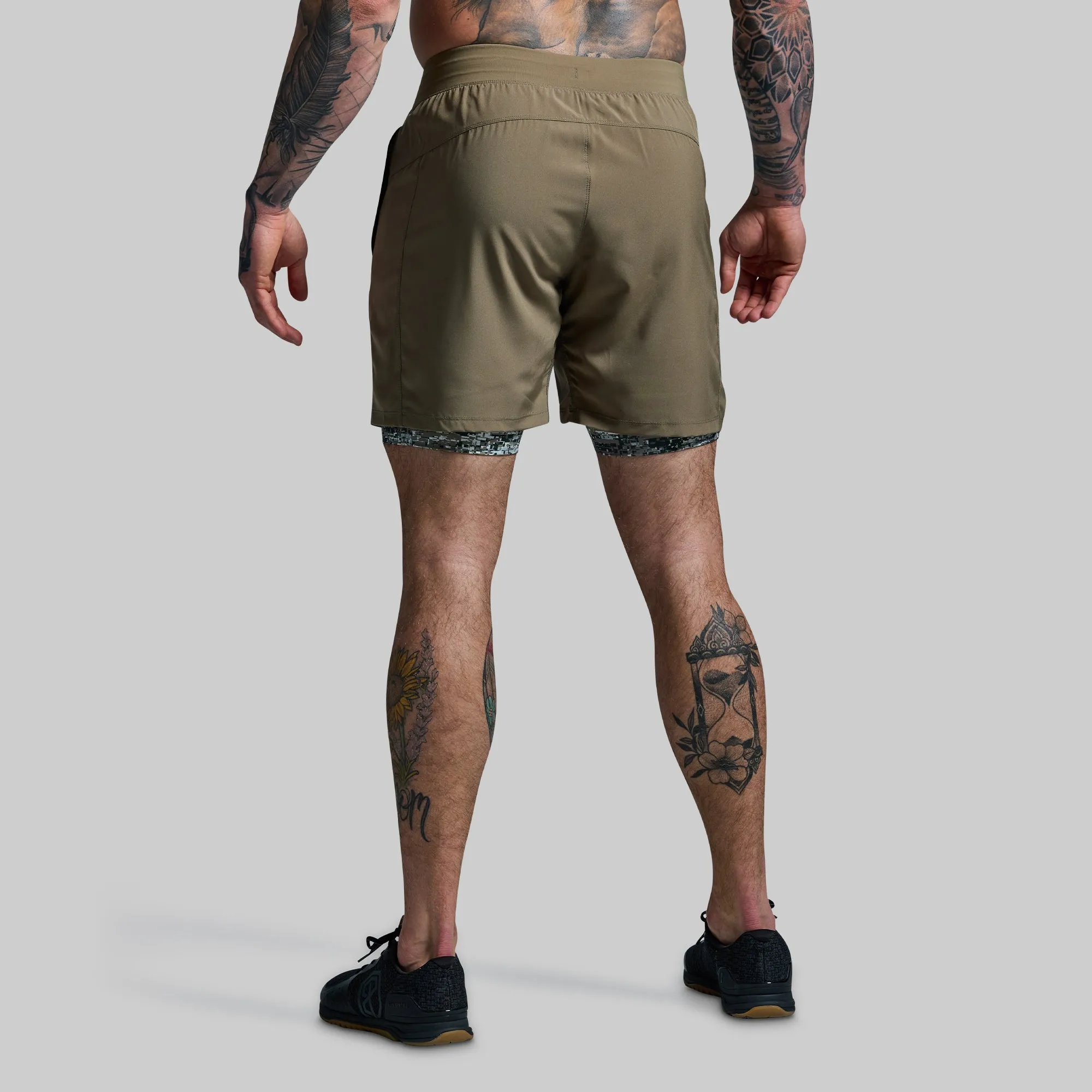 Versatile Short w/ Compression 7" (Digital Camo) sold by Born Primitive product image thumbnail 2