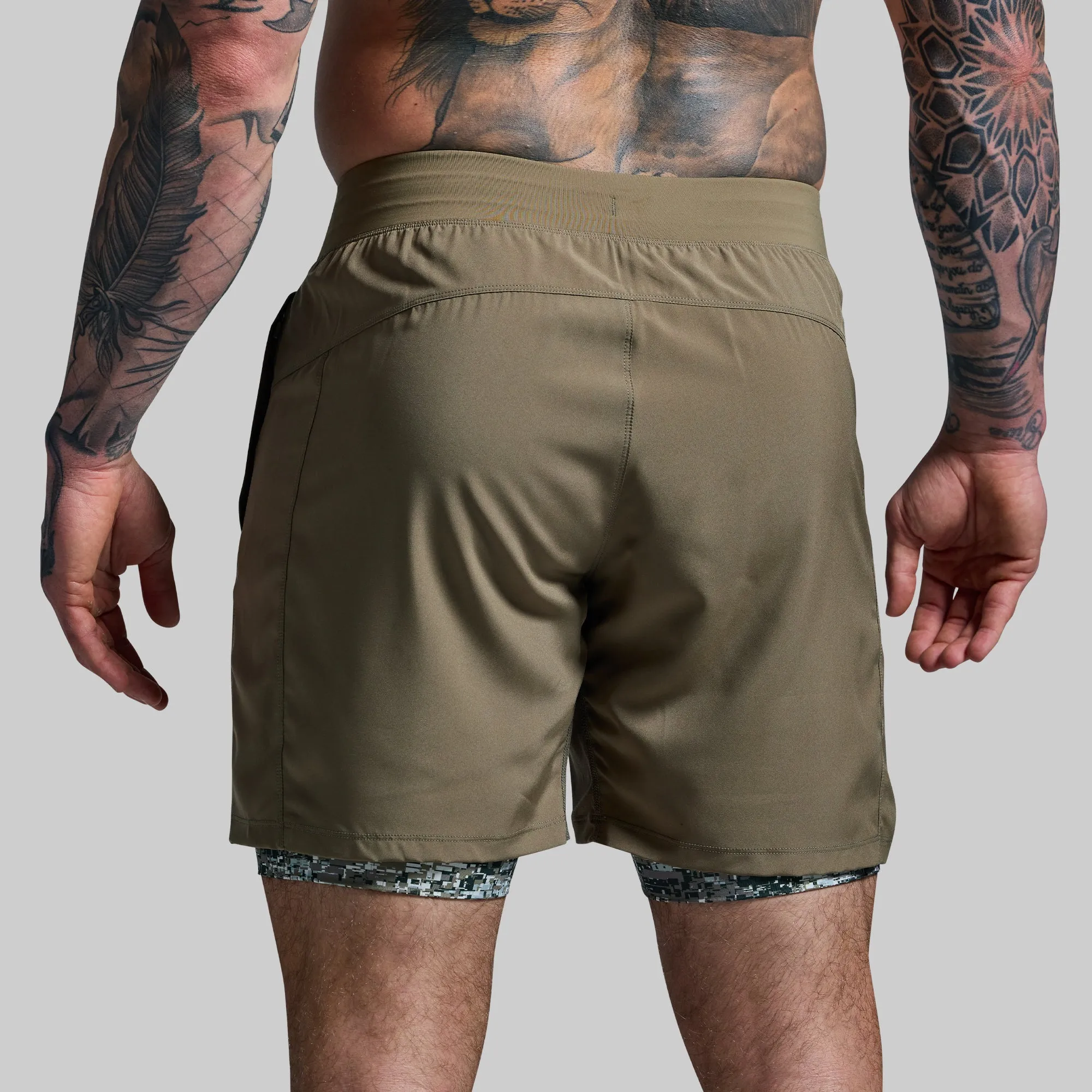 Versatile Short w/ Compression 7" (Digital Camo) sold by Born Primitive product image thumbnail 4