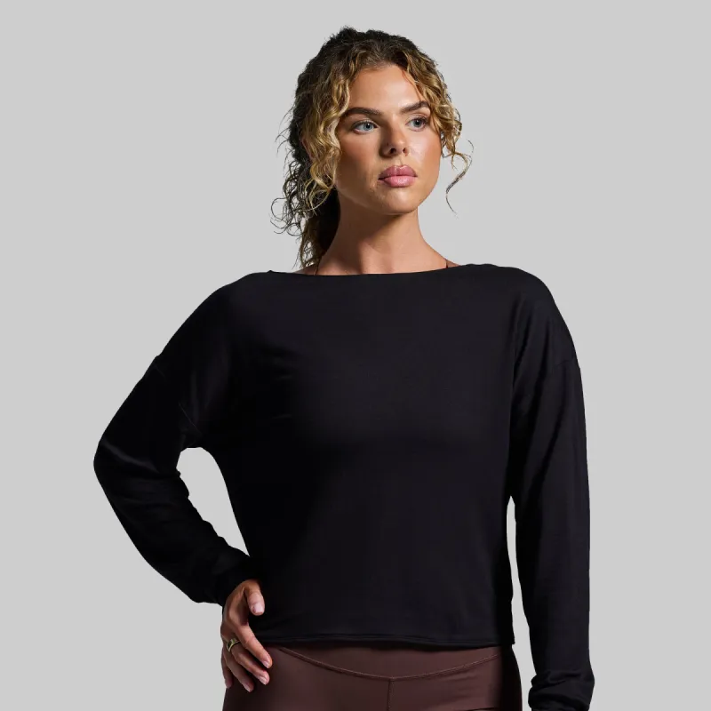 Two Ways Long Sleeve (Black) sold by Born Primitive