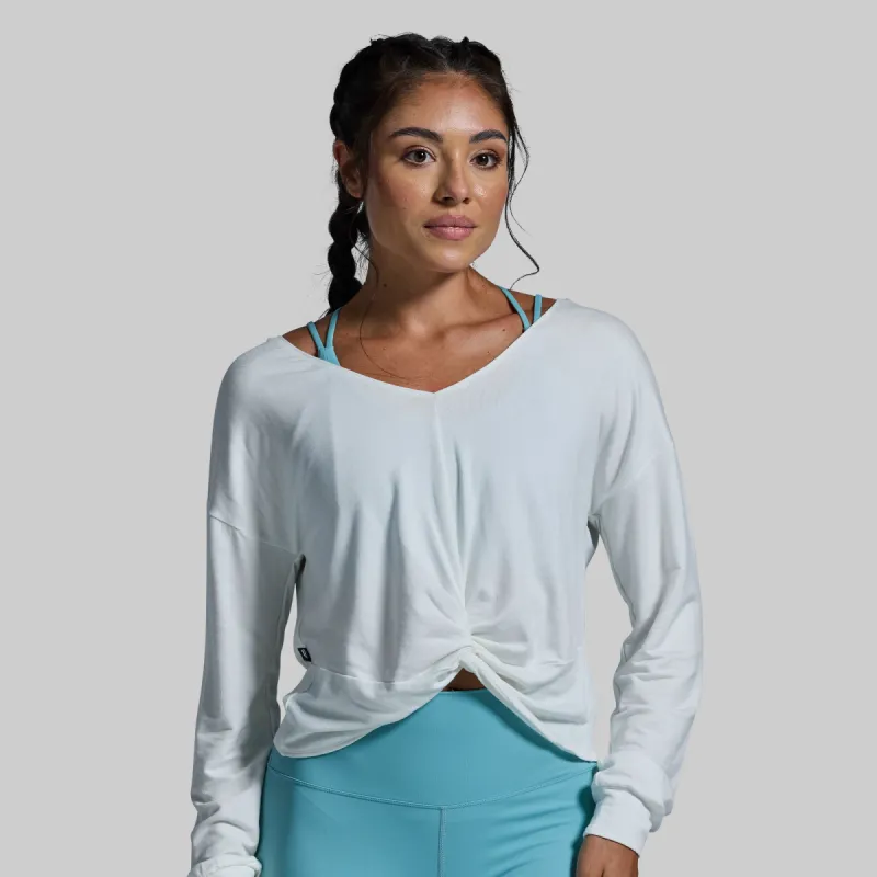 Two Ways Long Sleeve (White) sold by Born Primitive