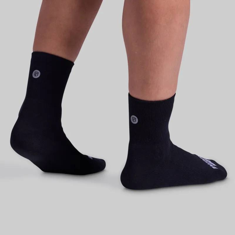 Performance Half Crew Sock (Black) sold by Born Primitive