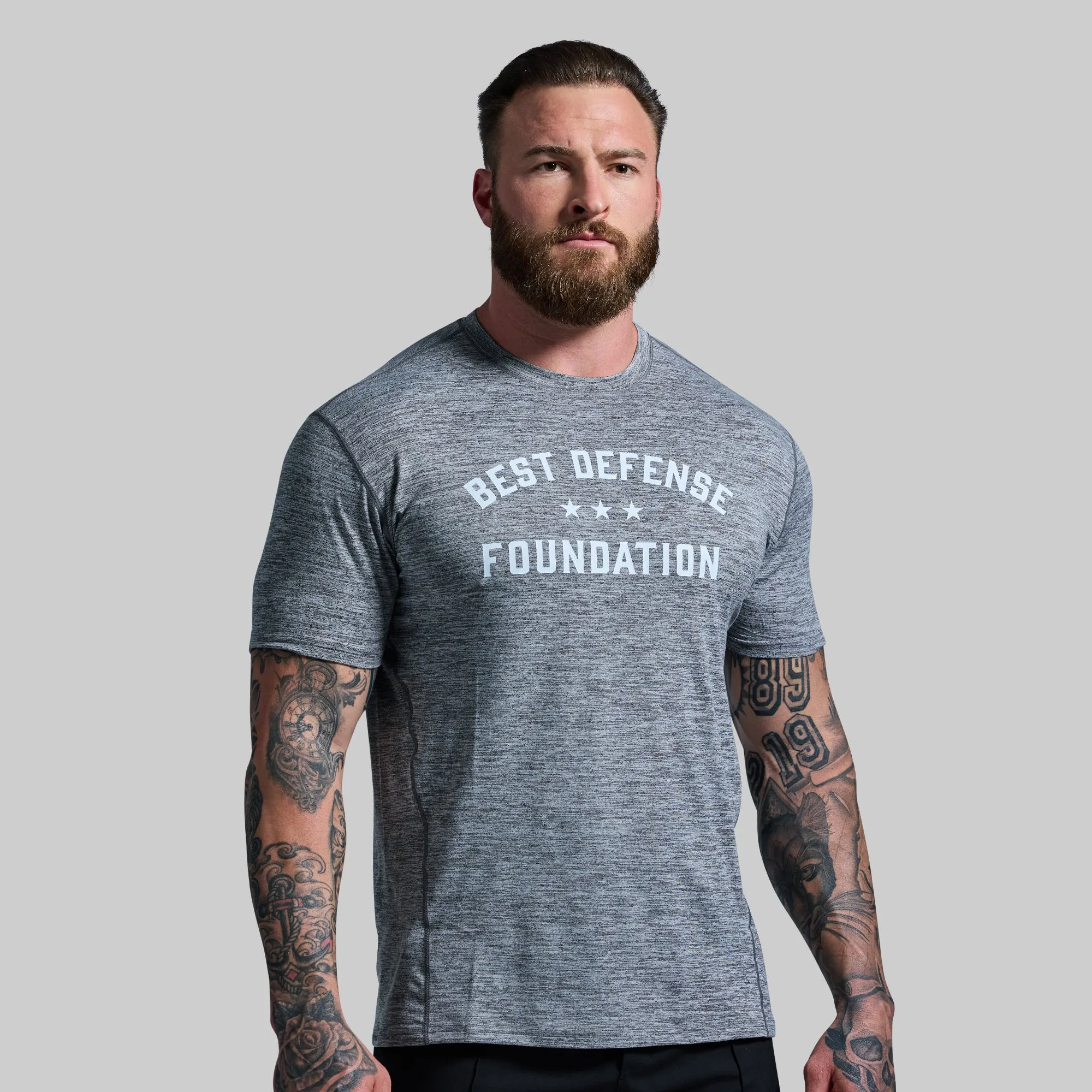 BDF Churchill Athleisure Tee (Heather Grey) sold by Born Primitive product image thumbnail 2