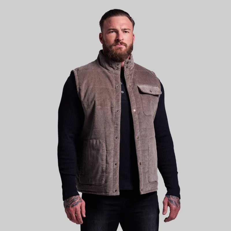 Base Camp Quilted Vest (Elephant) sold by Born Primitive