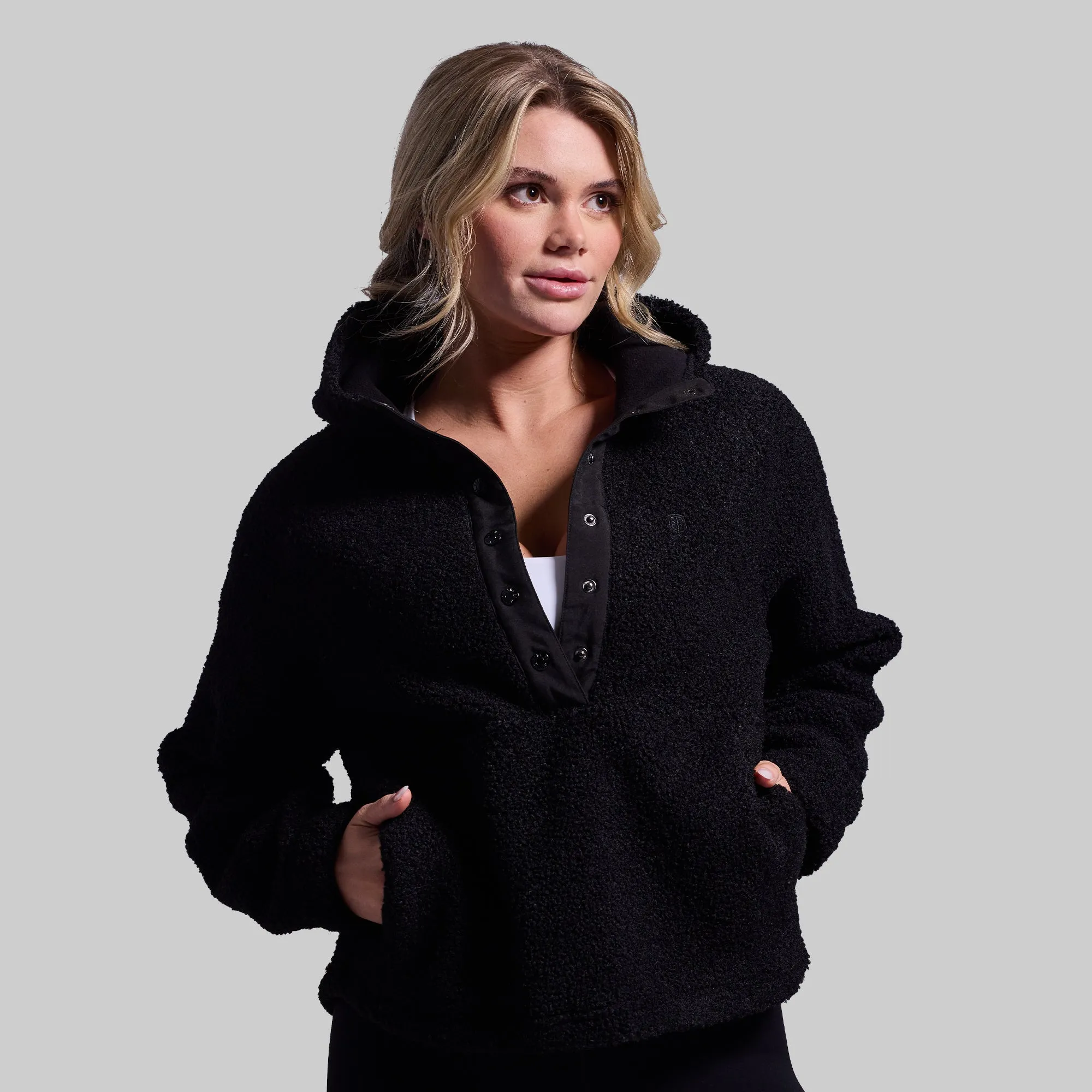 Day Hike Fleece Pullover (Black) sold by Born Primitive