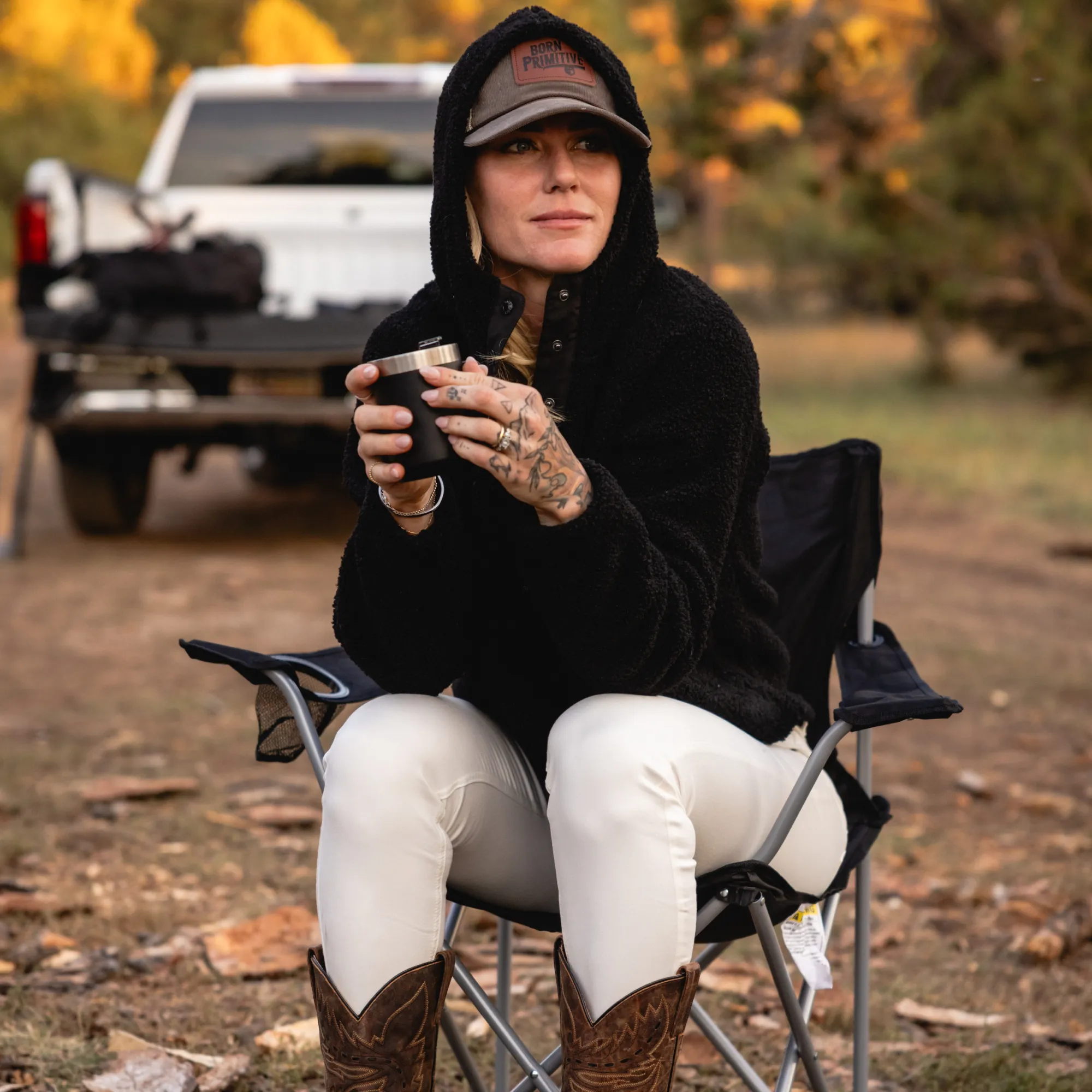 Day Hike Fleece Pullover (Black) sold by Born Primitive product image thumbnail 2