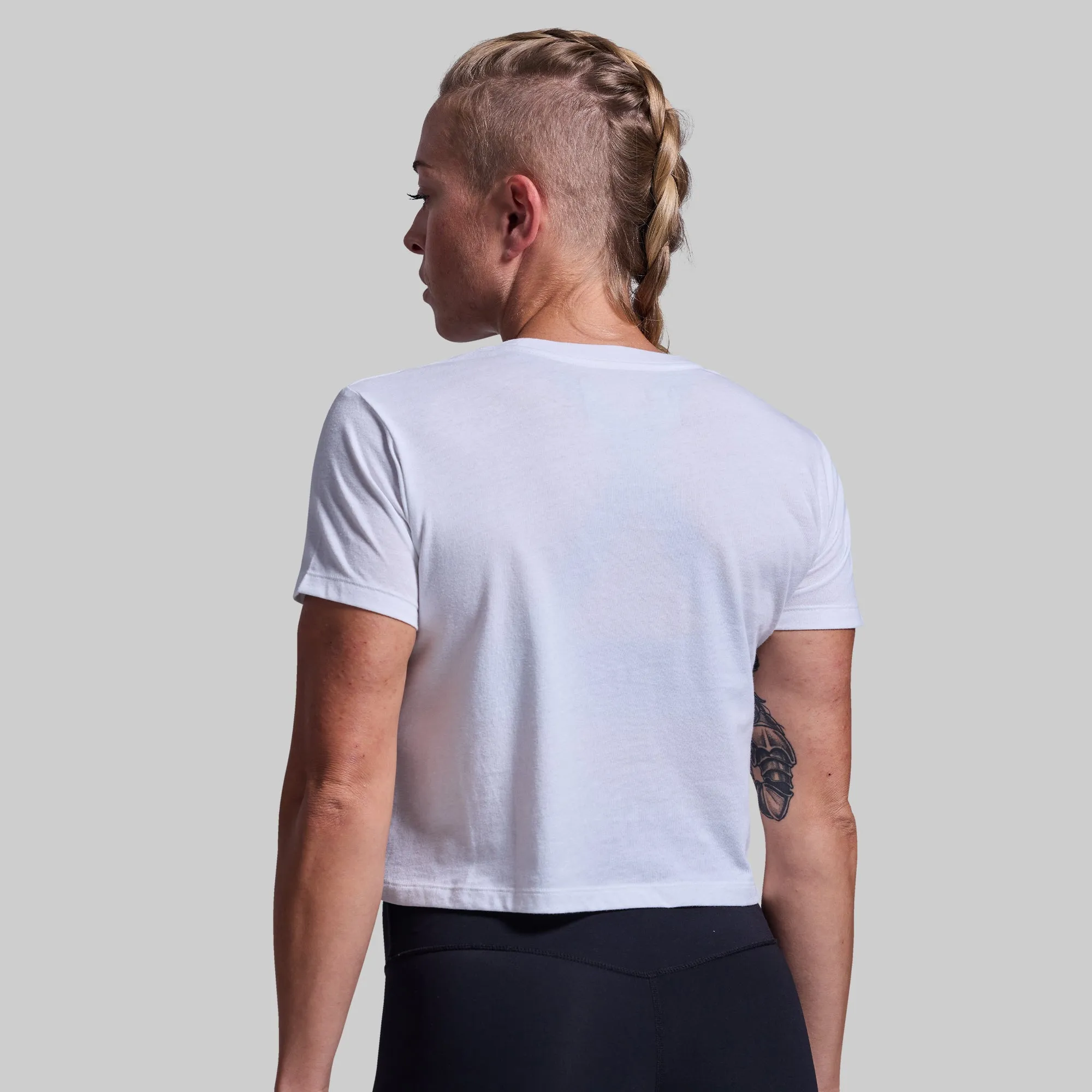 Home of the Brave Crop Tee (White) sold by Born Primitive product image thumbnail 2