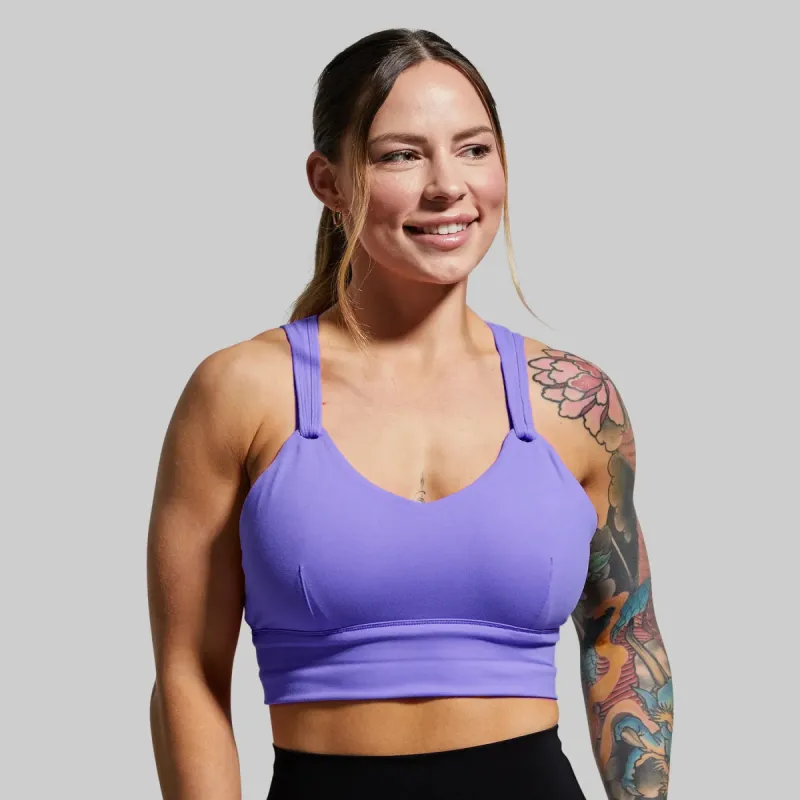 Milk and Muscles Nursing Sports Bra (Violet) sold by Born Primitive