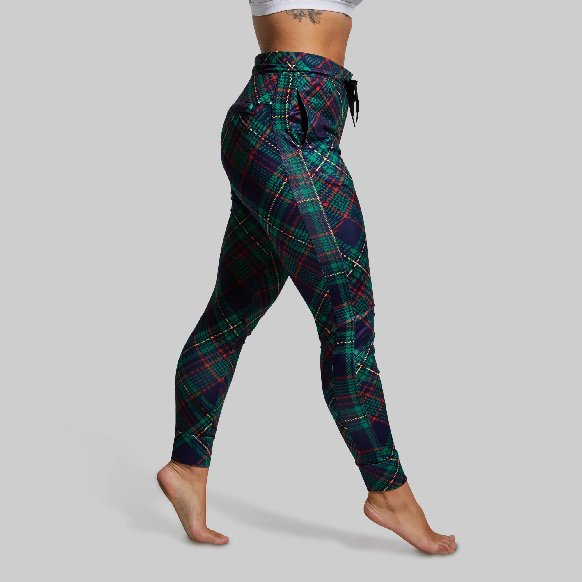 Women's Rest Day Athleisure Jogger (Tartan) sold by Born Primitive