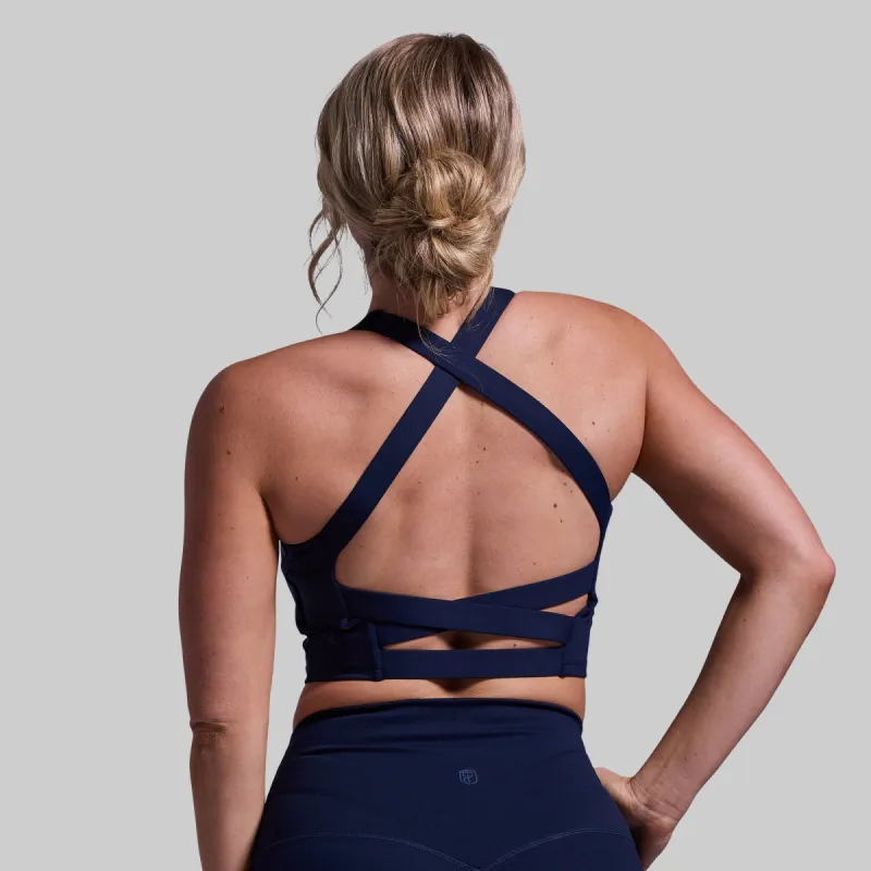 Balance Sports Bra (BP Navy) sold by Born Primitive