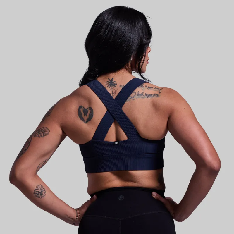 All or Nothing Sports Bra (BP Navy) sold by Born Primitive