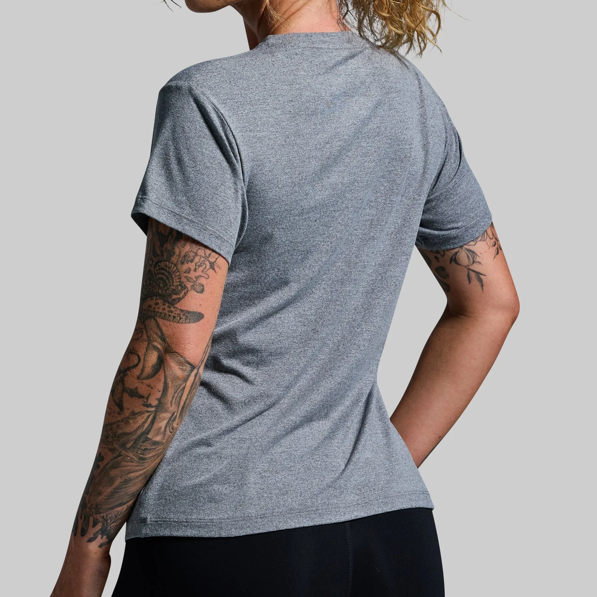 Women's BP Premium Basic Crew (Heather Grey) sold by Born Primitive product image thumbnail 3
