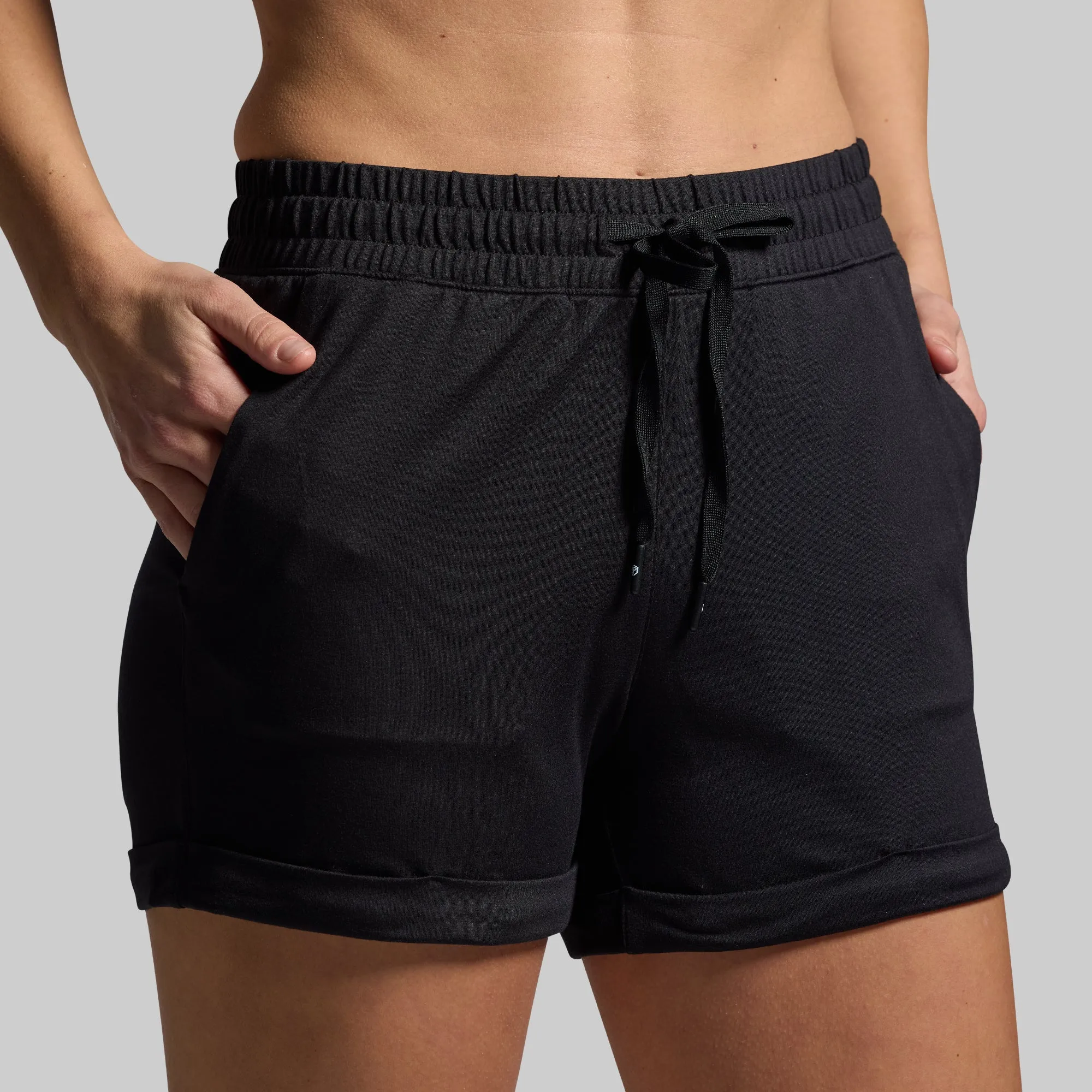 Women's Lounge Short 2.0 (Black) sold by Born Primitive